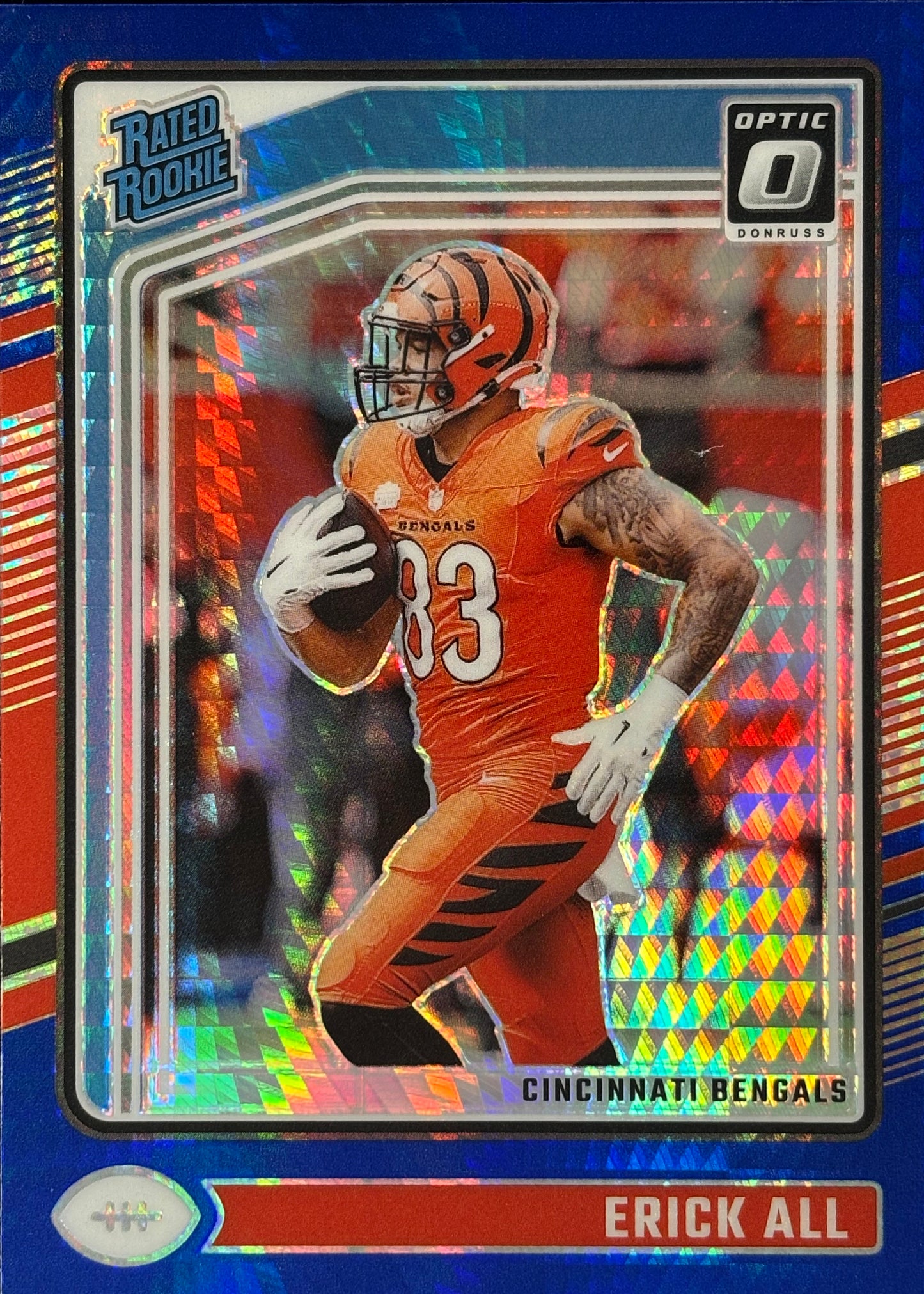 Erick All Optic Blue Hyper Rookie Bengals