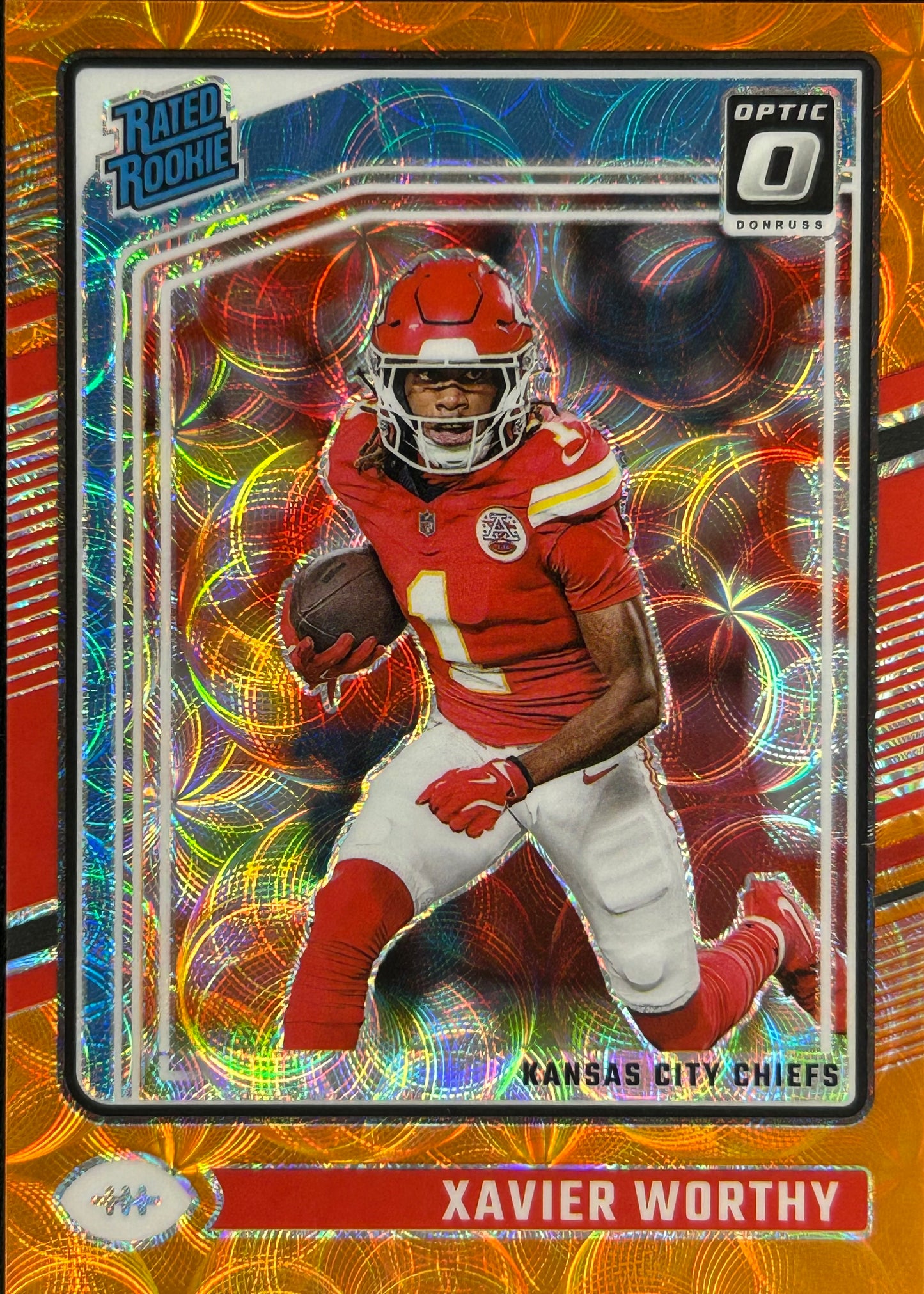 Xavier Worthy Optic Orange Scope /79 Rookie