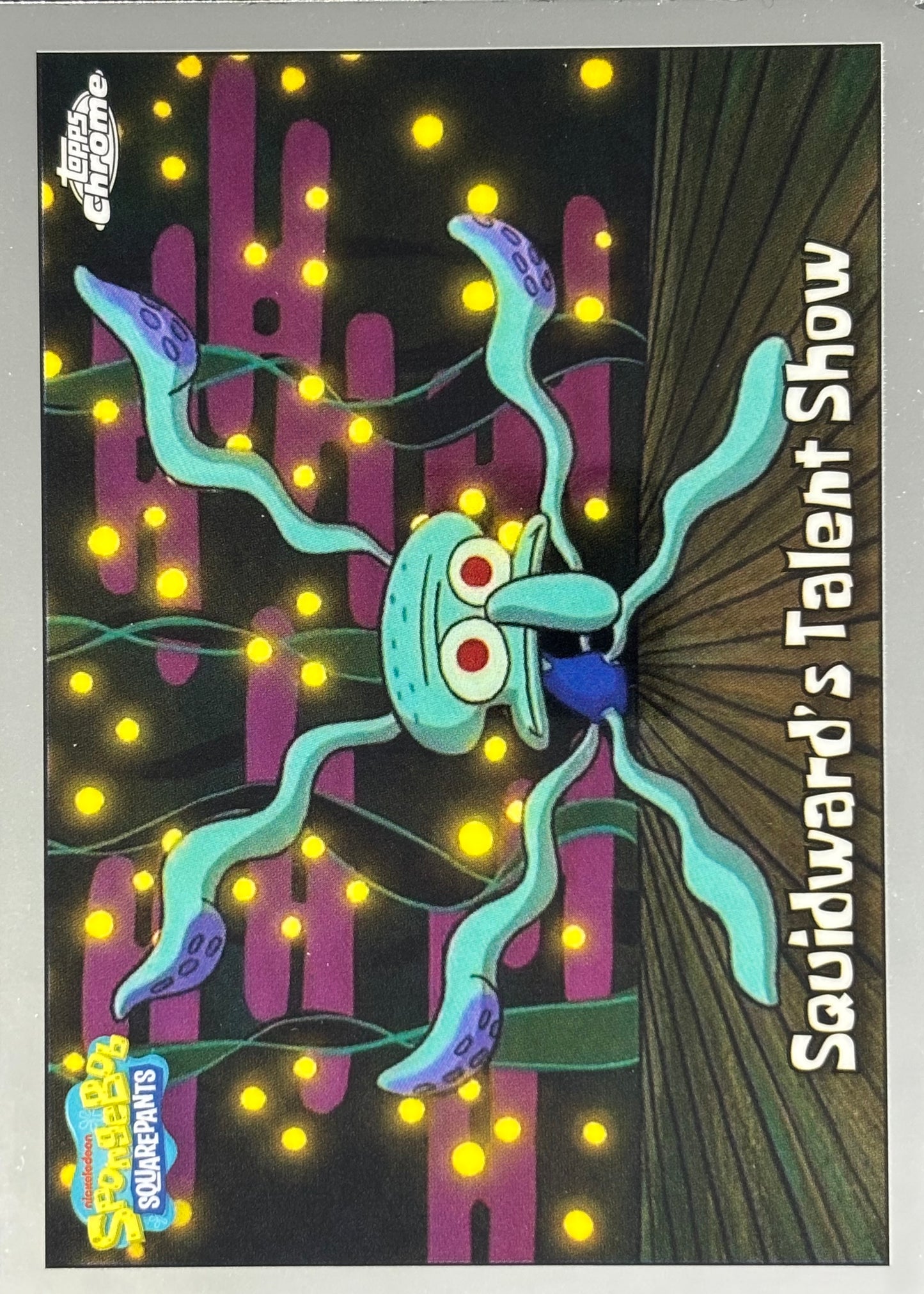 Squadward’s Talent Show Topps Chrome SpongeBob
