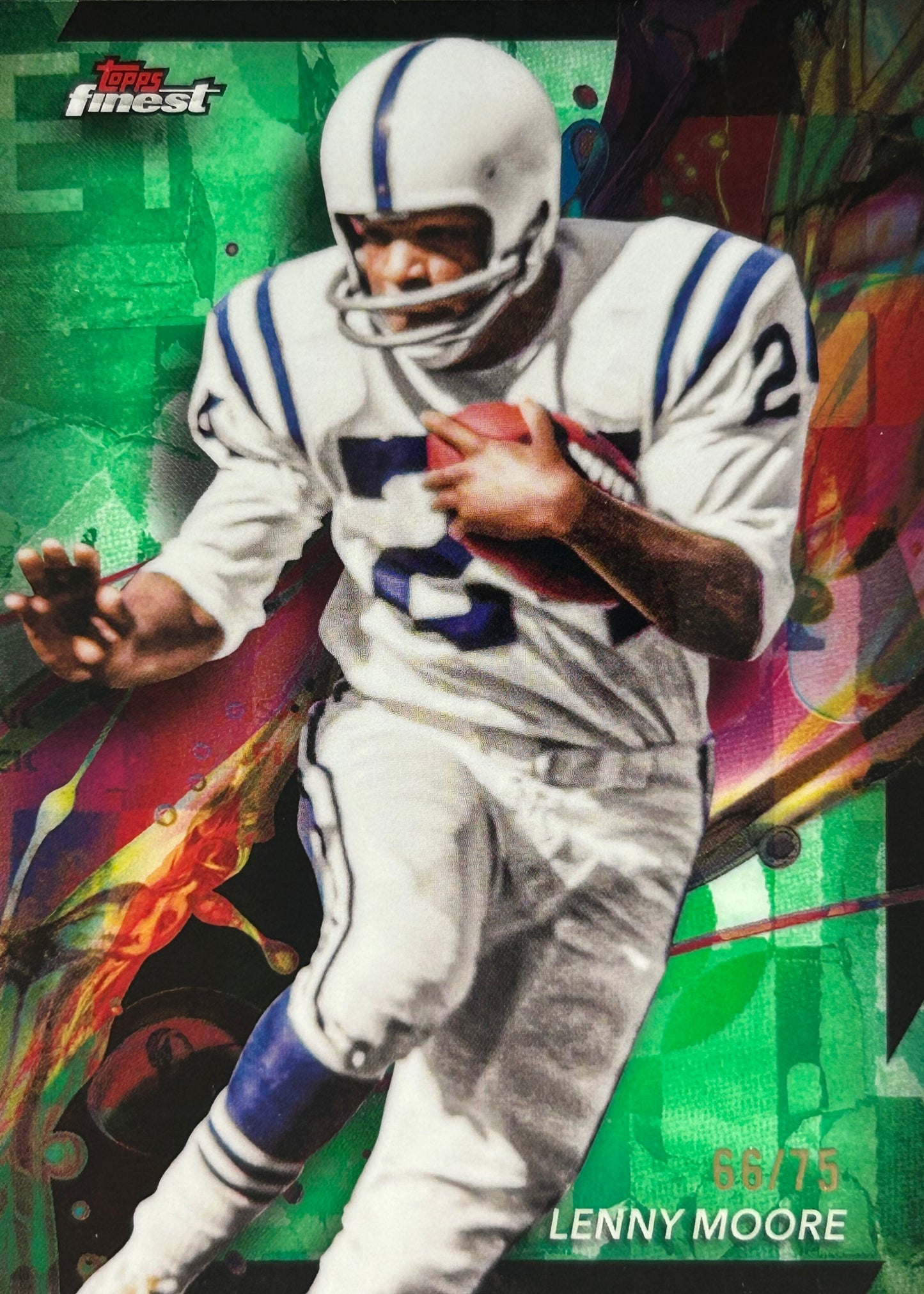 Lenny Moore Topps Finest /75 Colts