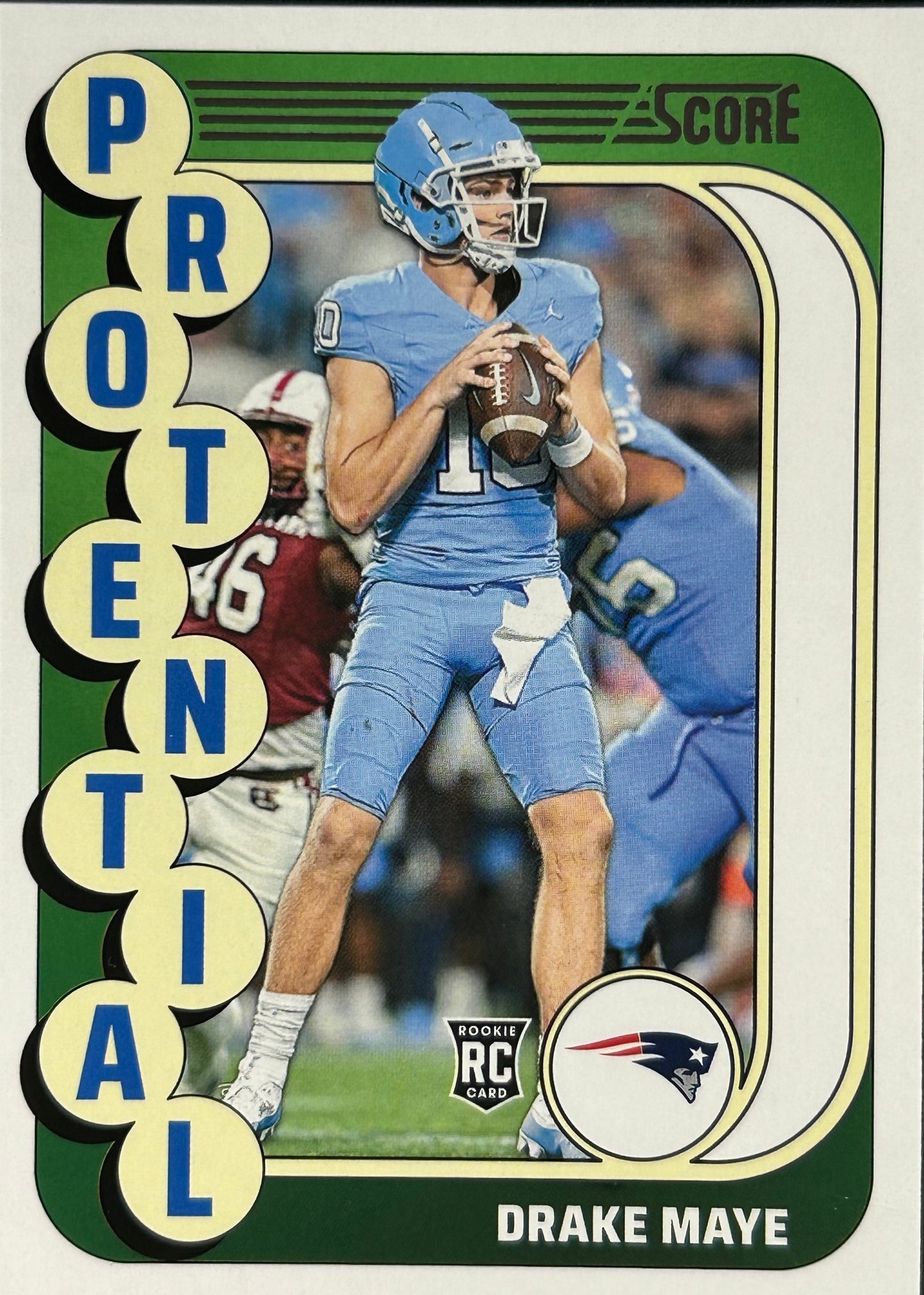 Drake Maye Score Protential Rookie Patriots Sports Card