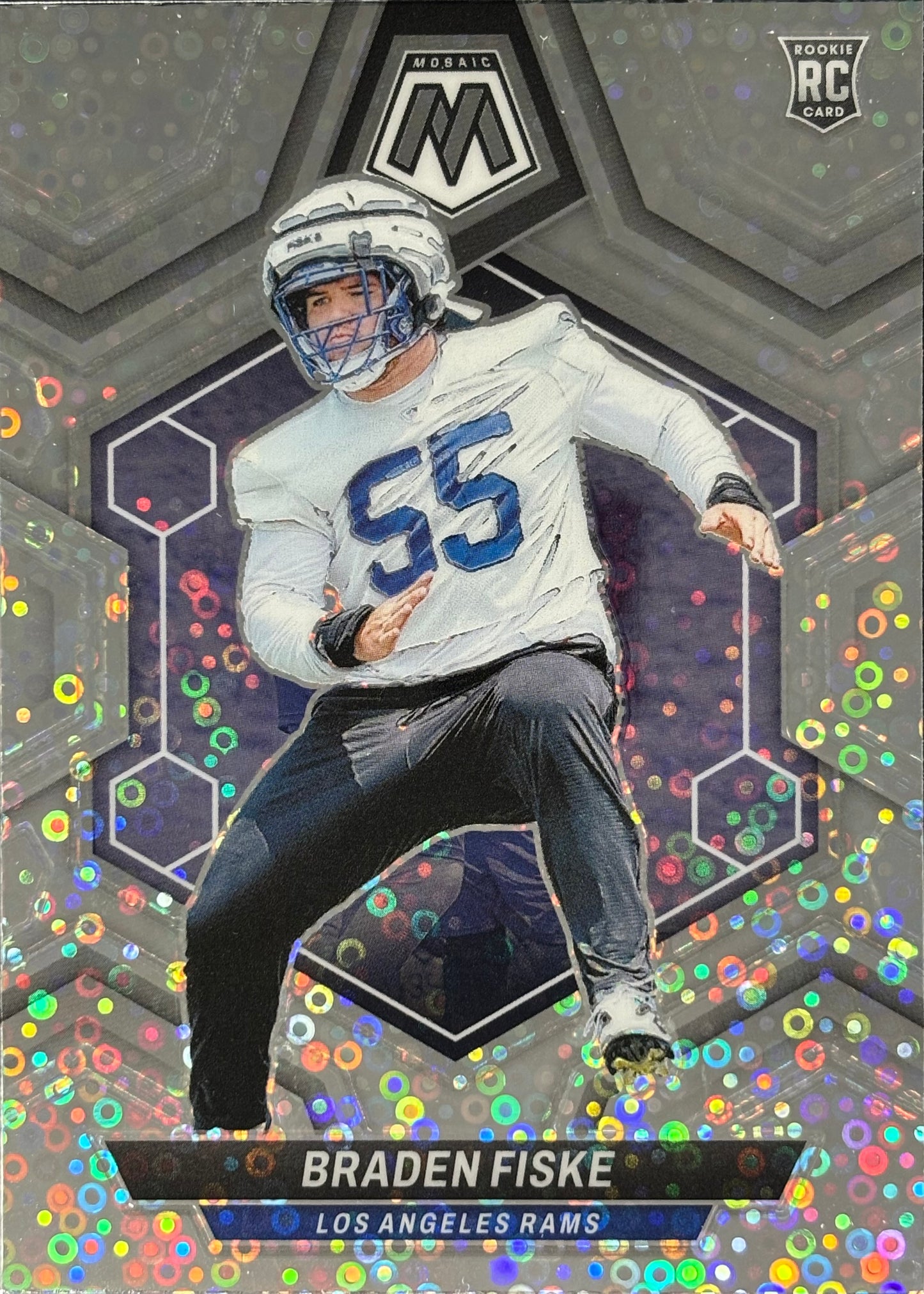 Braden Fiske Mosaic No Huddle Rookie Rams