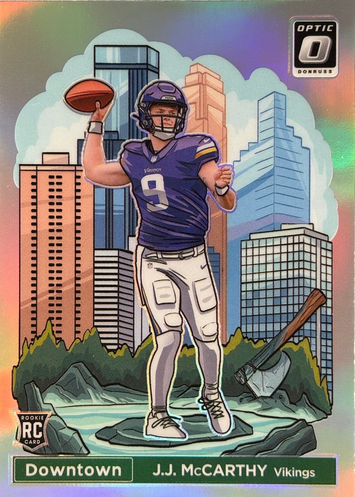 JJ McCarthy Optic Downtown! Rookie Vikings