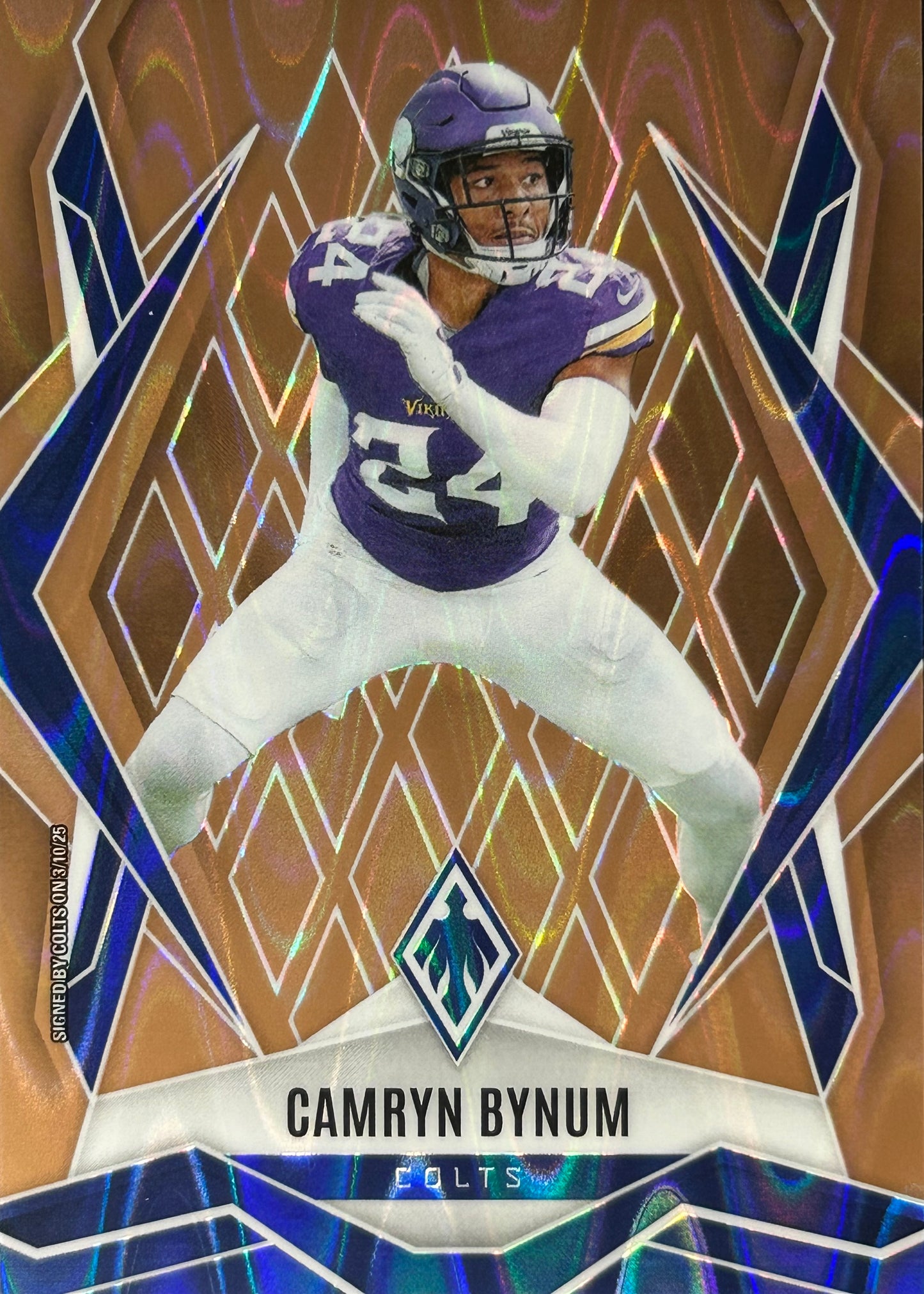 Camryn Bynum Phoenix Bronze Seismic /15 Vikings Colts