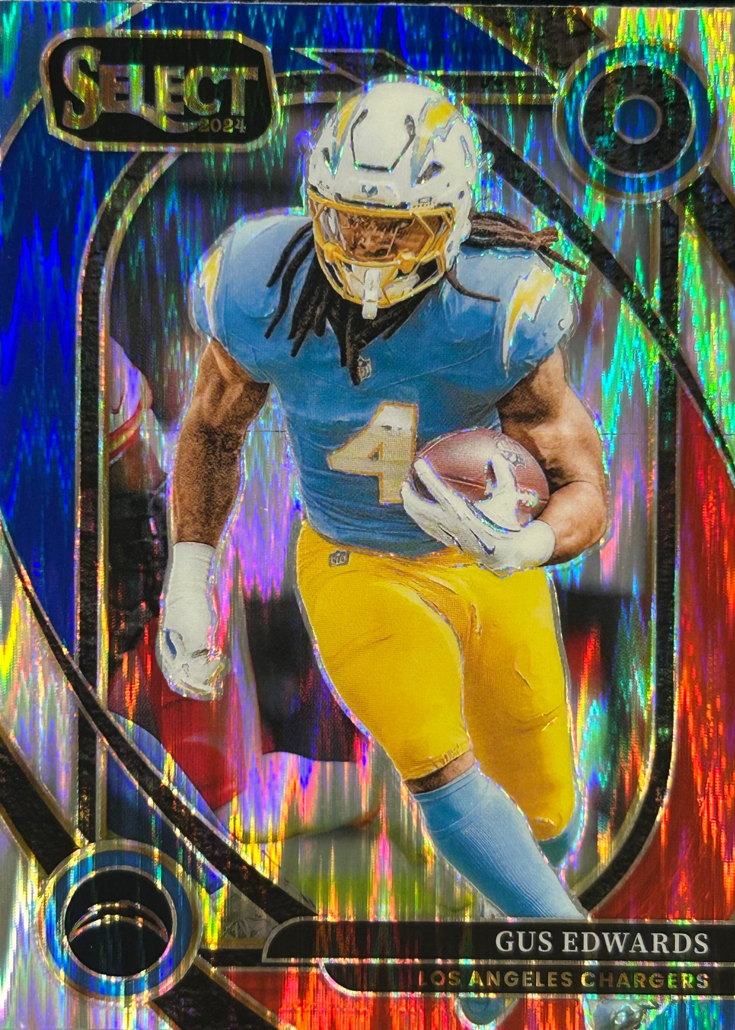 Gus Edwards Select Red Blue Shock Chargers
