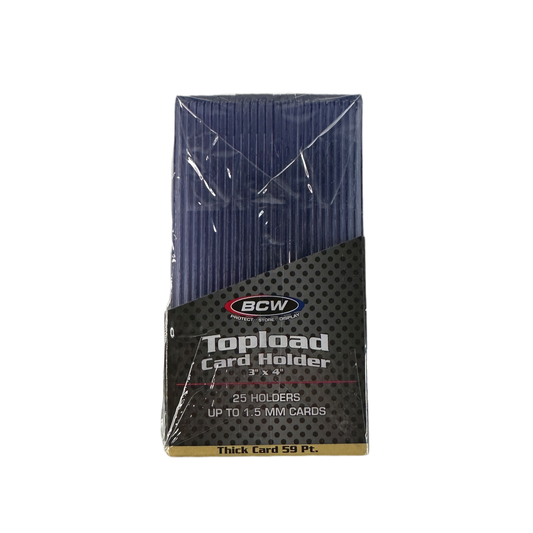 25 BCW 59pt. Toploader Card Holder - Toploaders