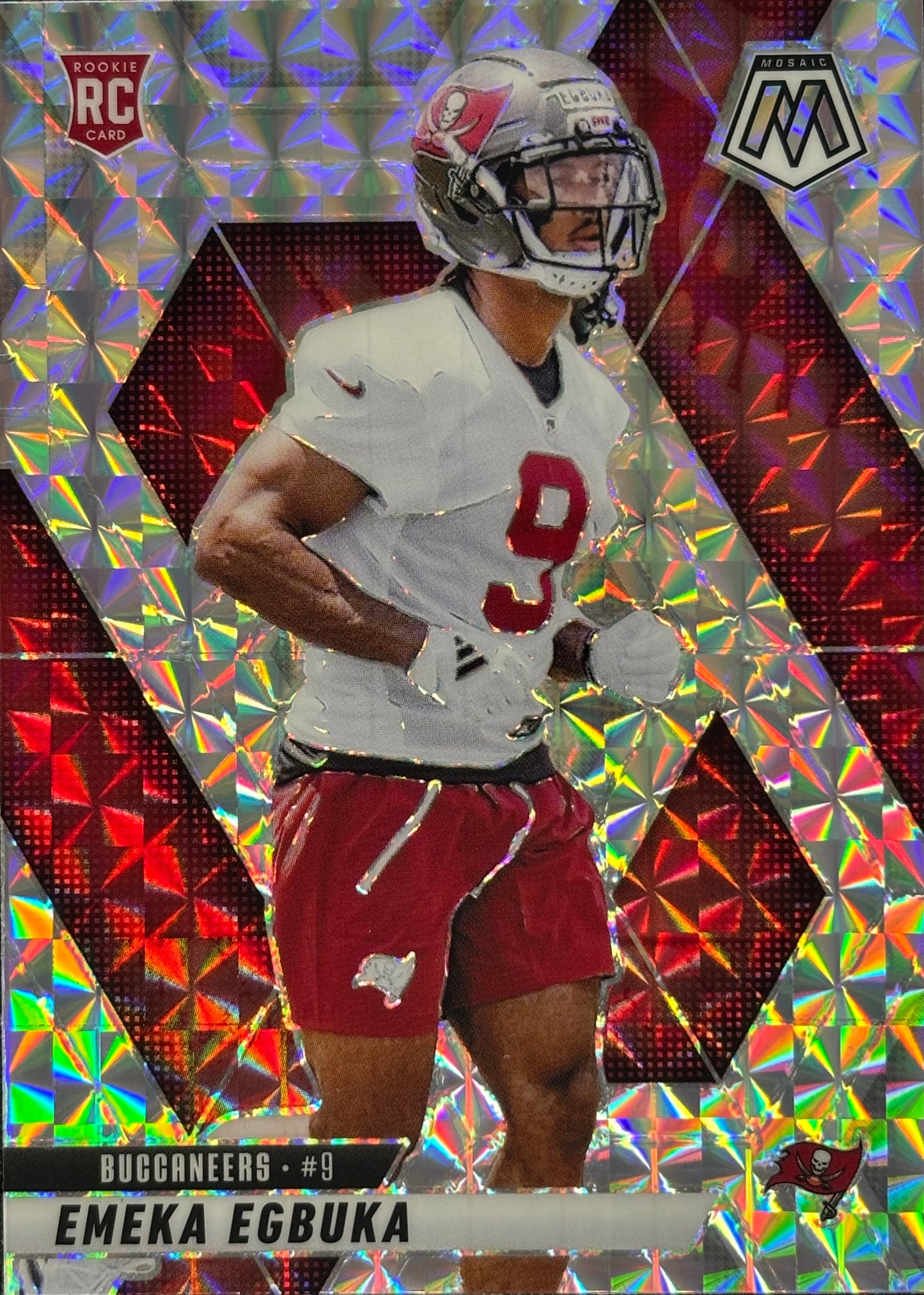 Emeka Egbuka Mosaic Prizm Rookie Buccaneers