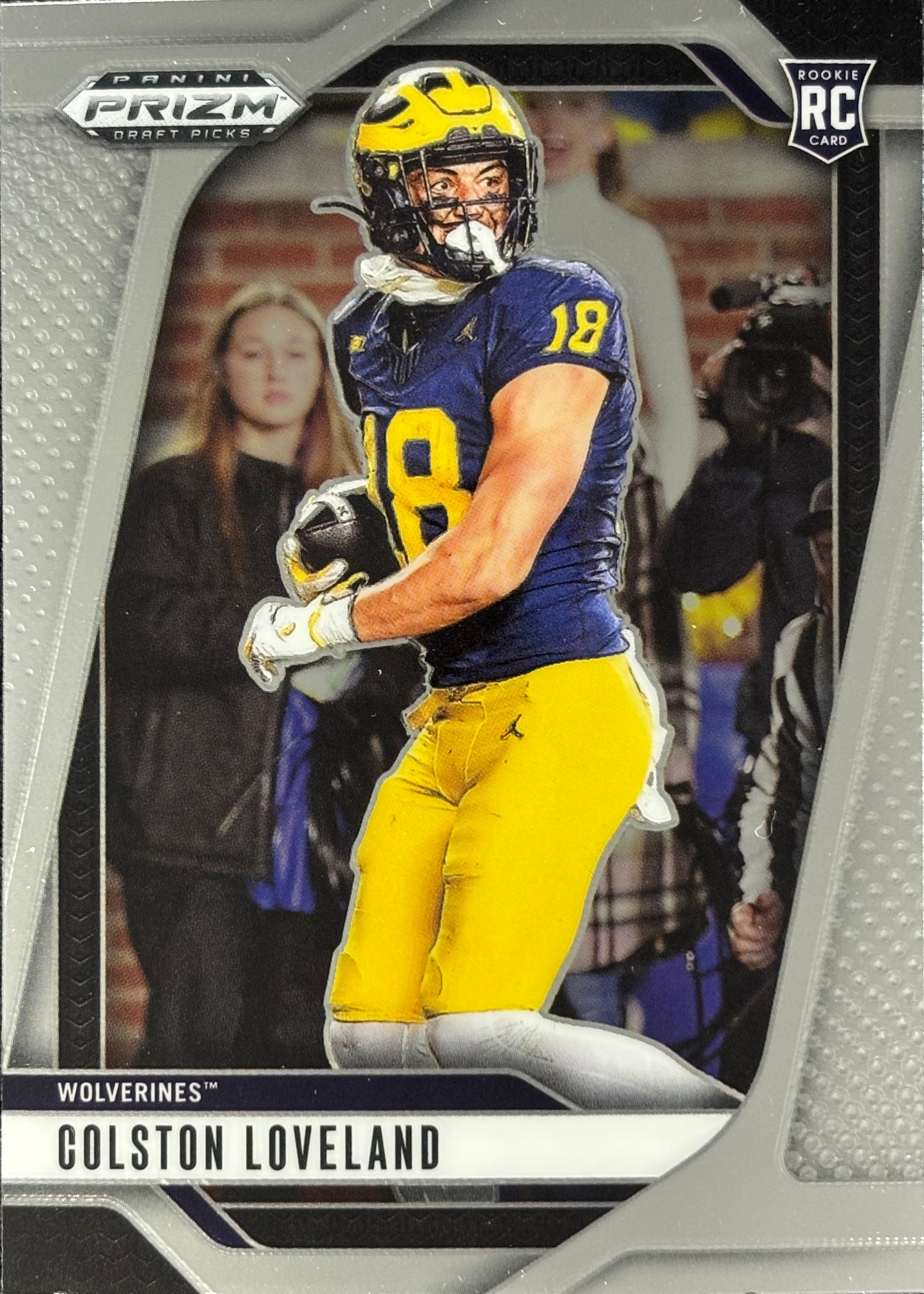 Colston Loveland Prizm Draft Rookie Michigan Wolverines Bears Sports Card