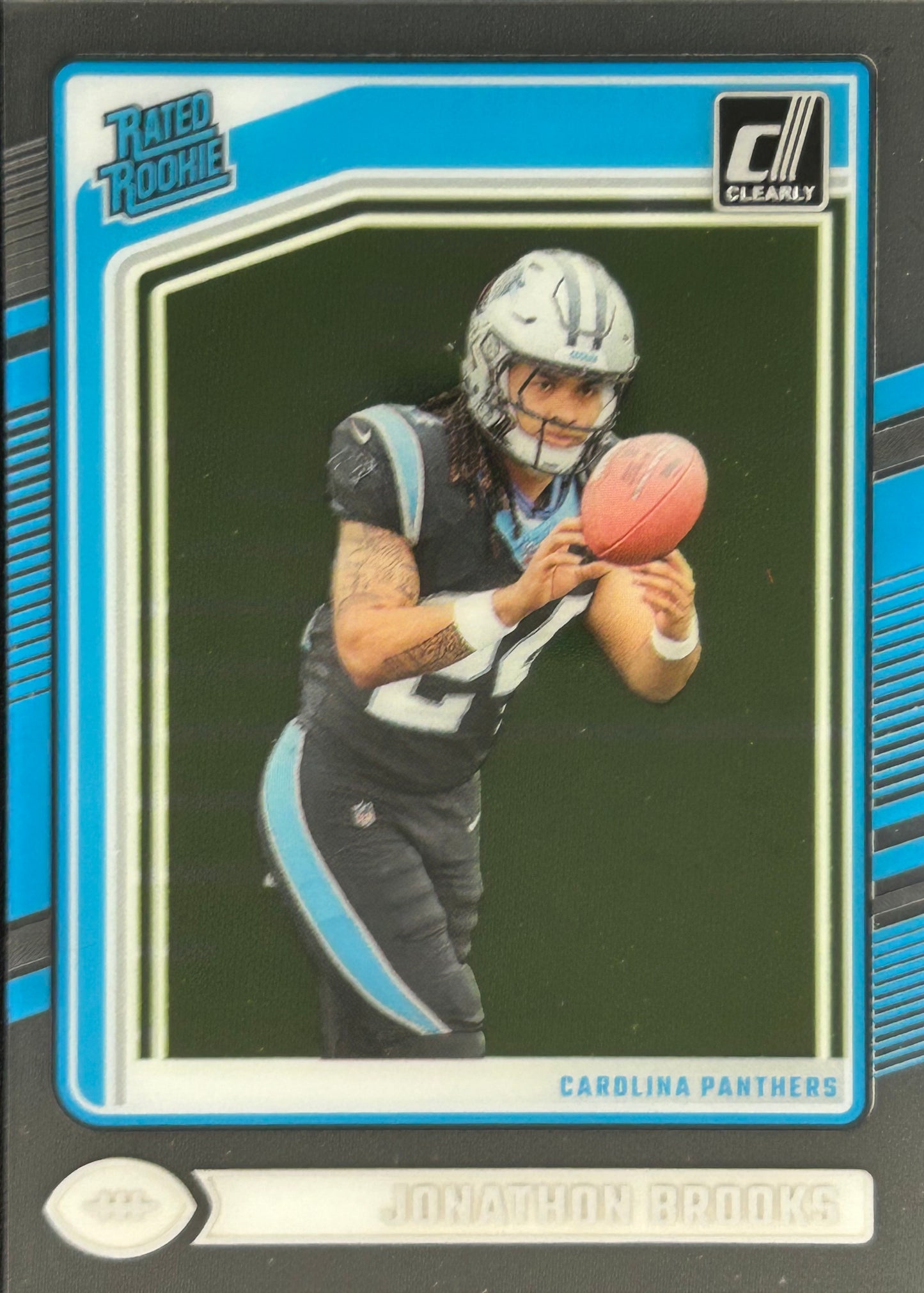 Jonathan Brooks Clearly Donruss Rated Rookie Panthers