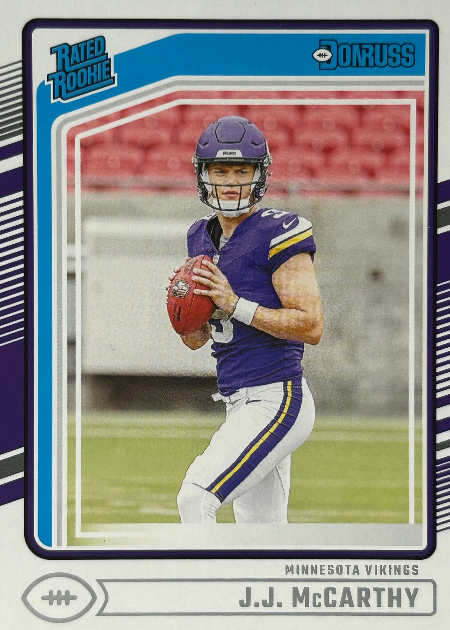 JJ McCarthy Donruss Rated Rookie Vikings