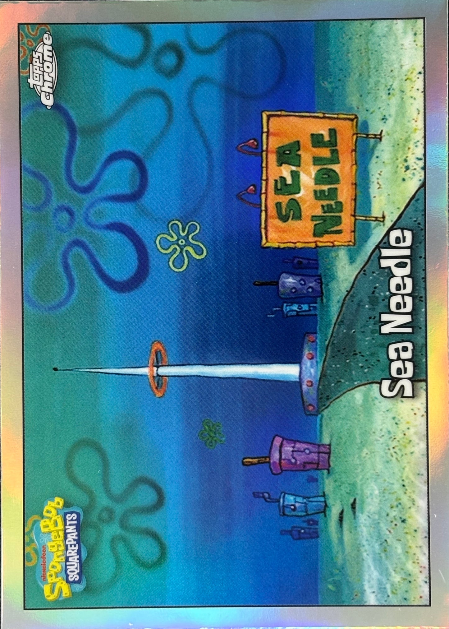 Sea Needle Refractor Topps Chrome SpongeBob