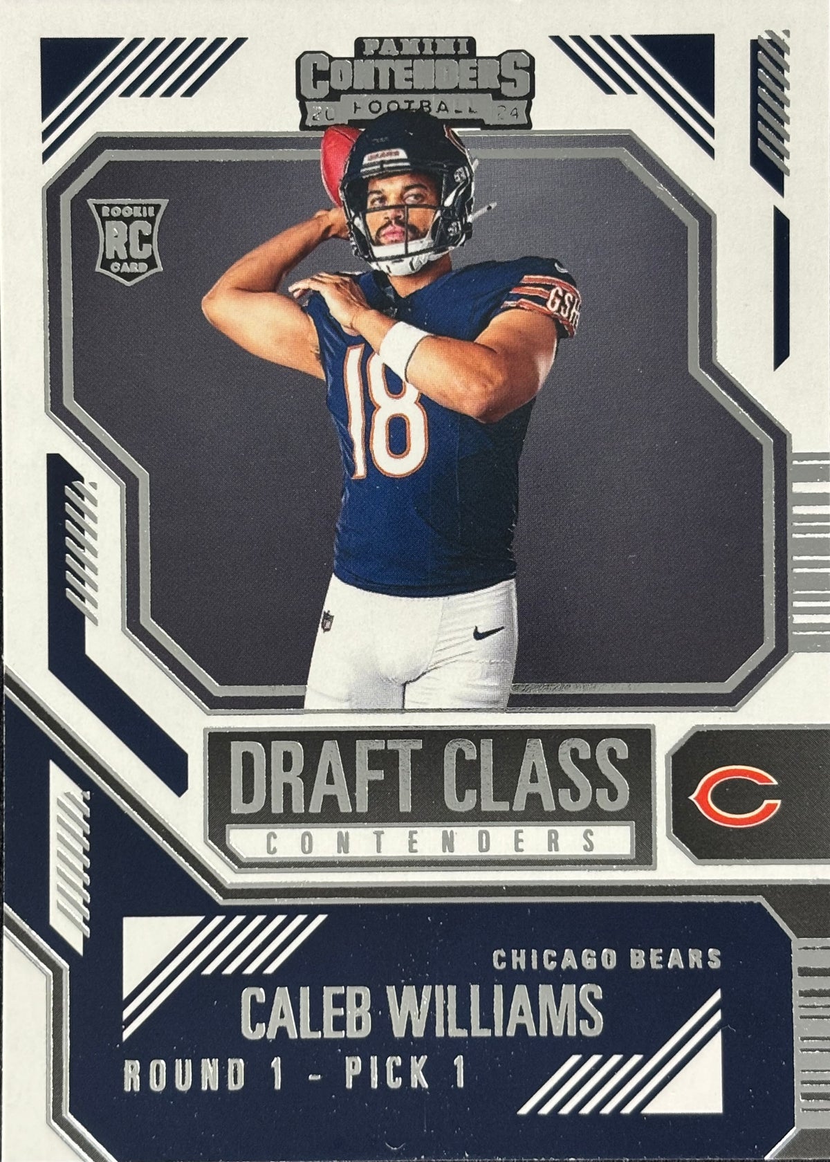 Caleb Williams Draft Class Rookie Bears Sports Card