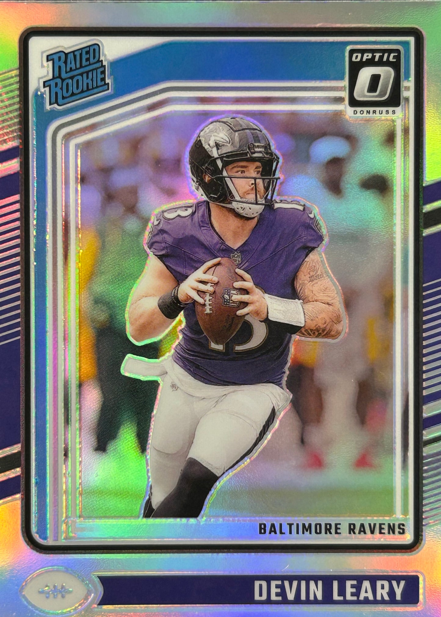 Devin Leary Optic Holo Rookie Ravens