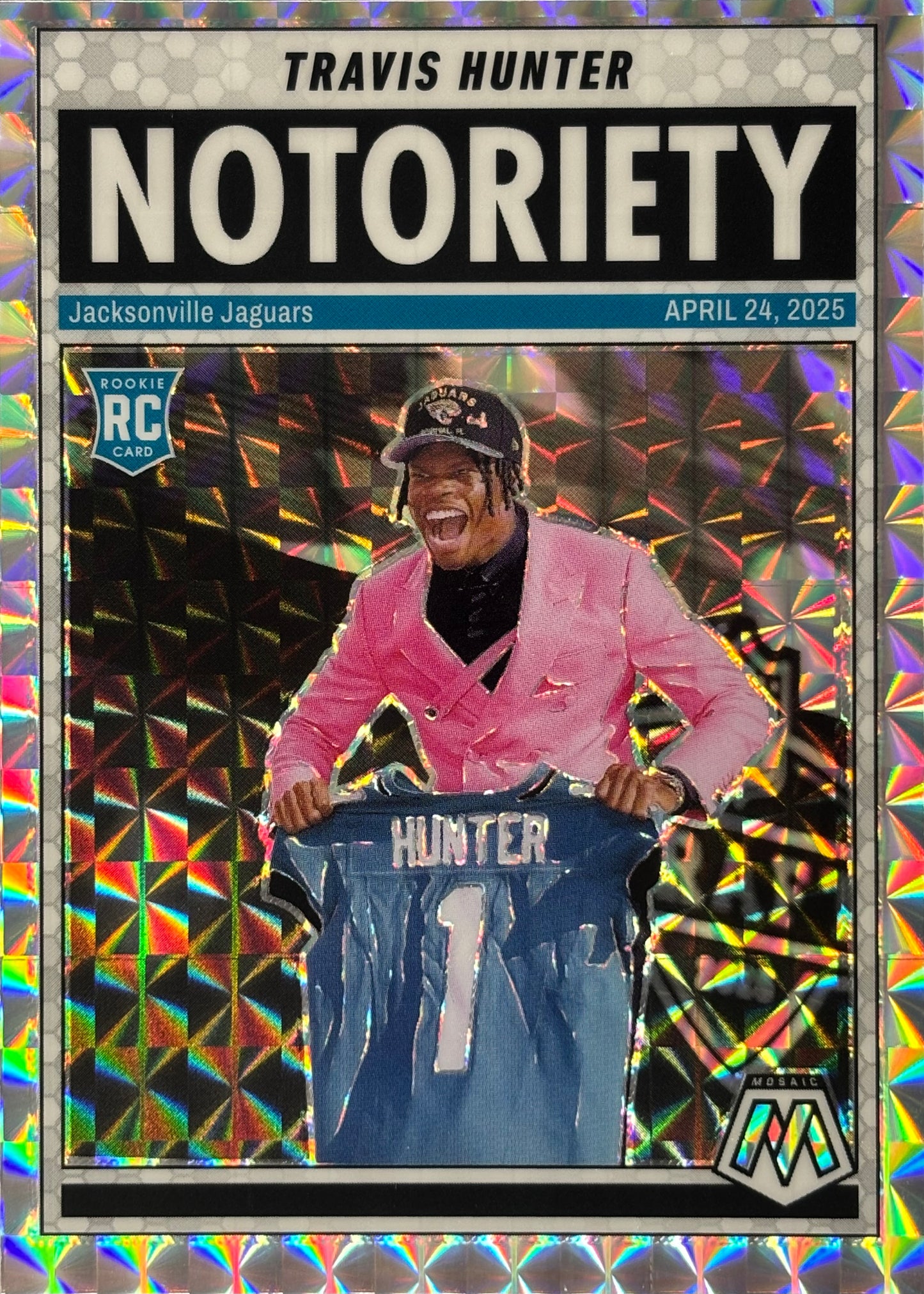 Travis Hunter Notoriety Prizm Rookie Jaguars Sports Card