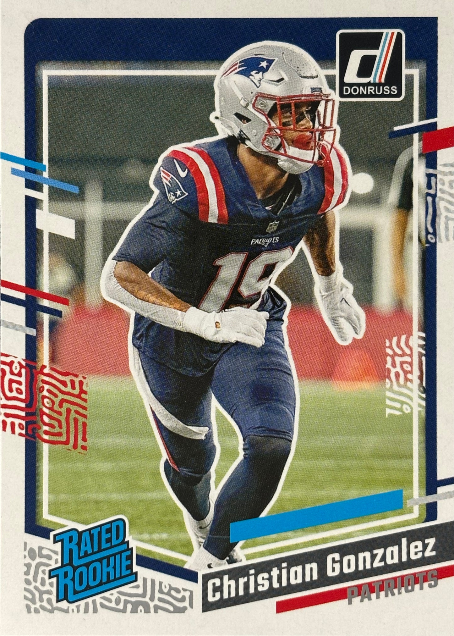 Christian Gonzalez Donruss Rated Rookie Patriots
