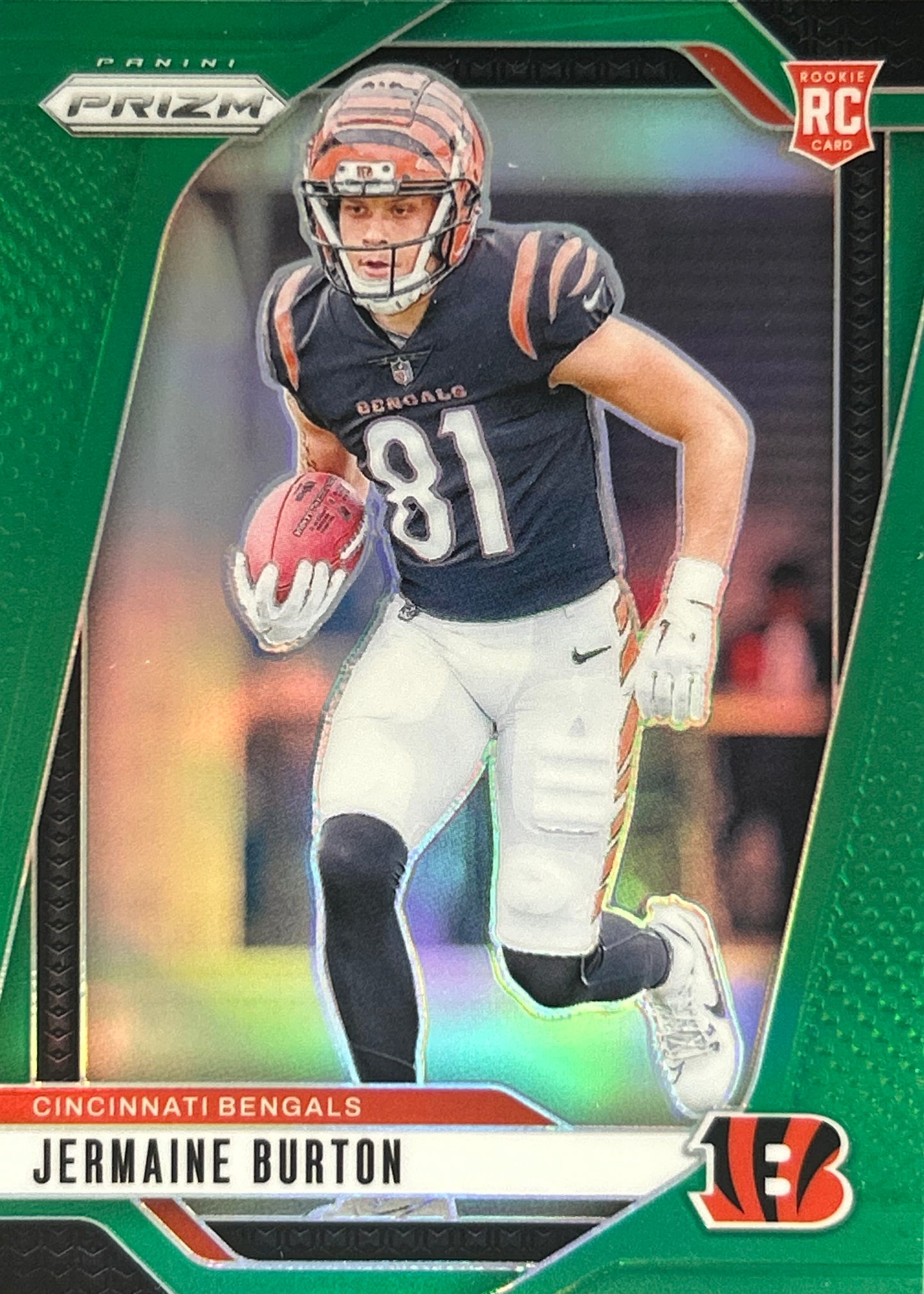 Jermaine Burton Prizm Green Rookie Bengals