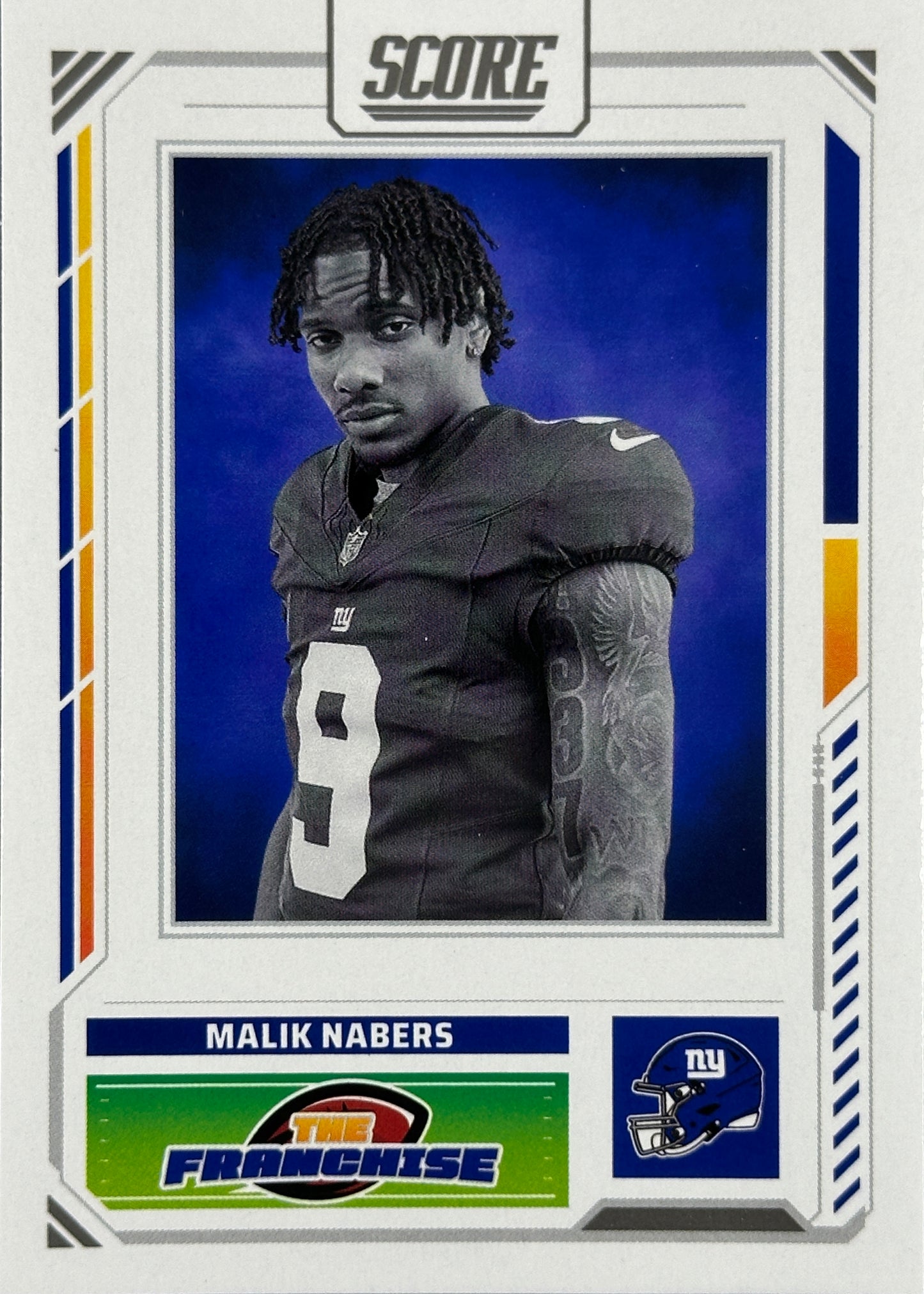 Malik Nabers The Franchise Score Giants Sports Card