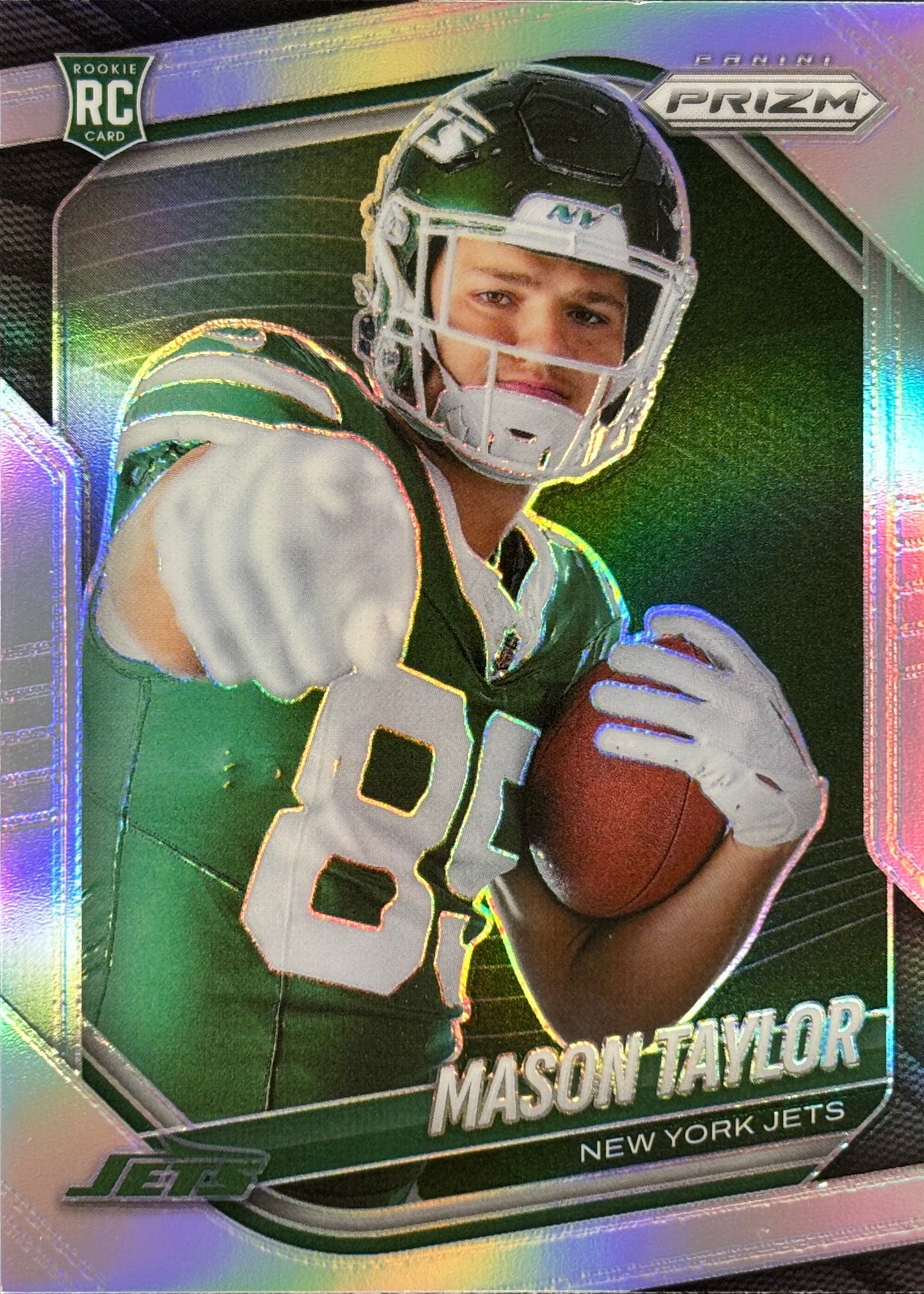 Mason Taylor Prizm Silver Variation Rookie Jets