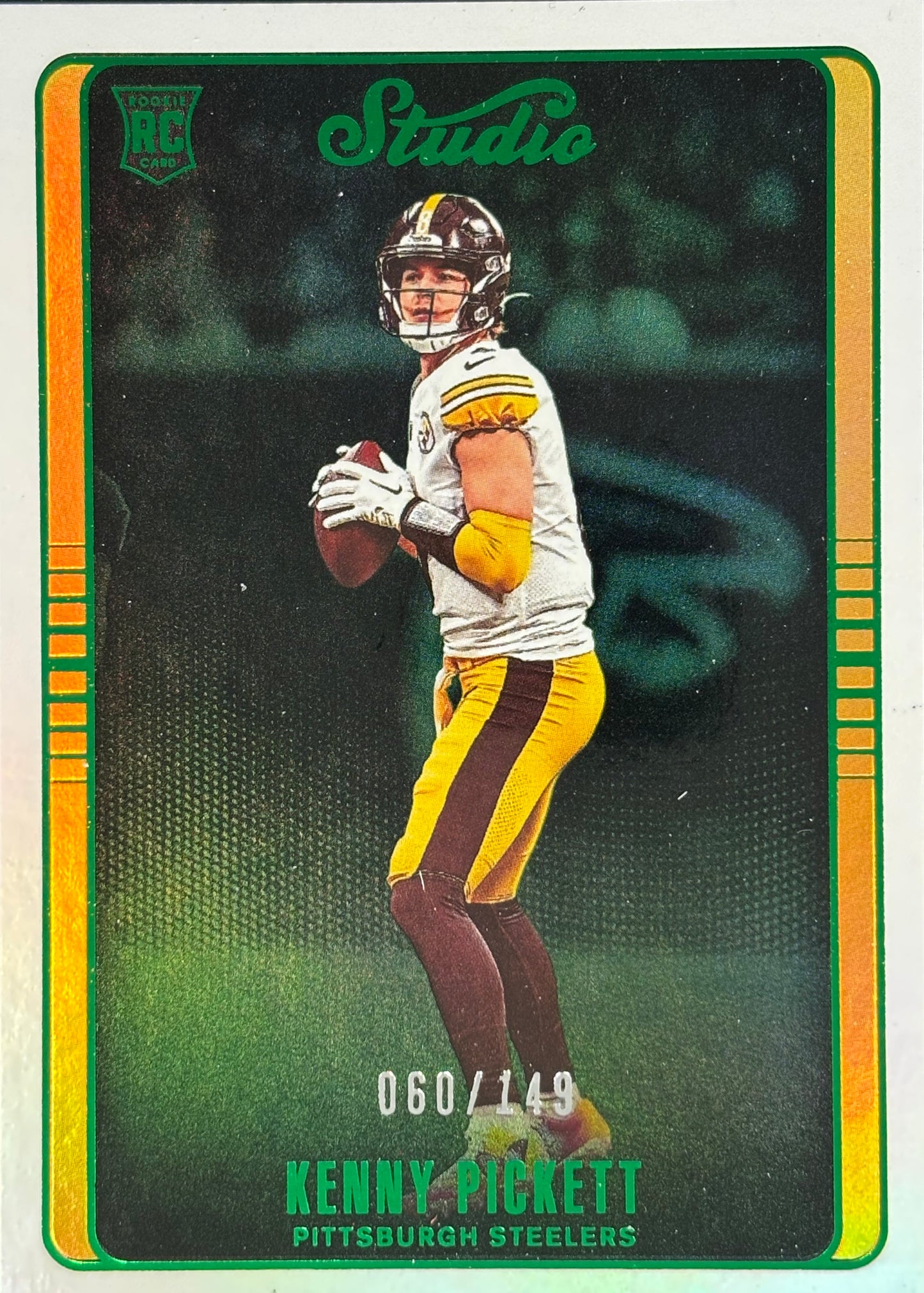 Kenny Pickett Studio Green /149 Rookie Steelers