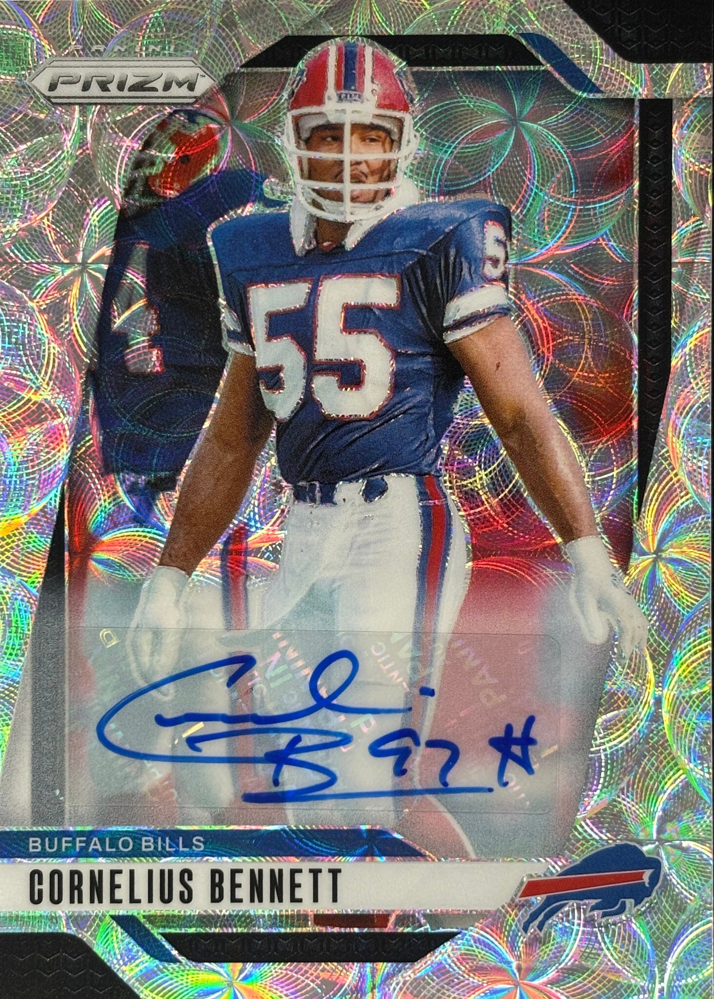 Cornelius Bennett Prizm Choice Auto /100 Giants