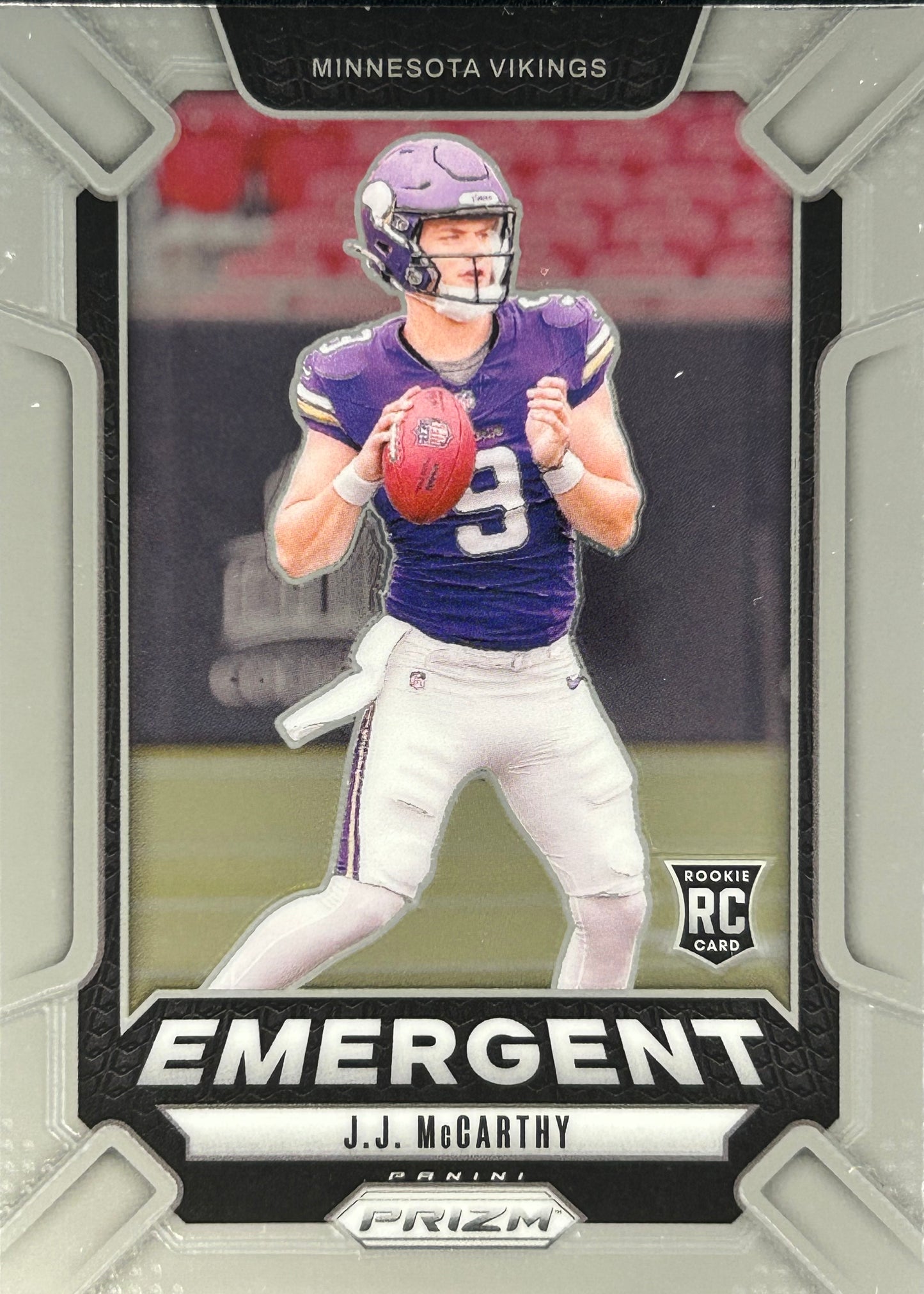 JJ McCarthy Prizm Emergent Rookie