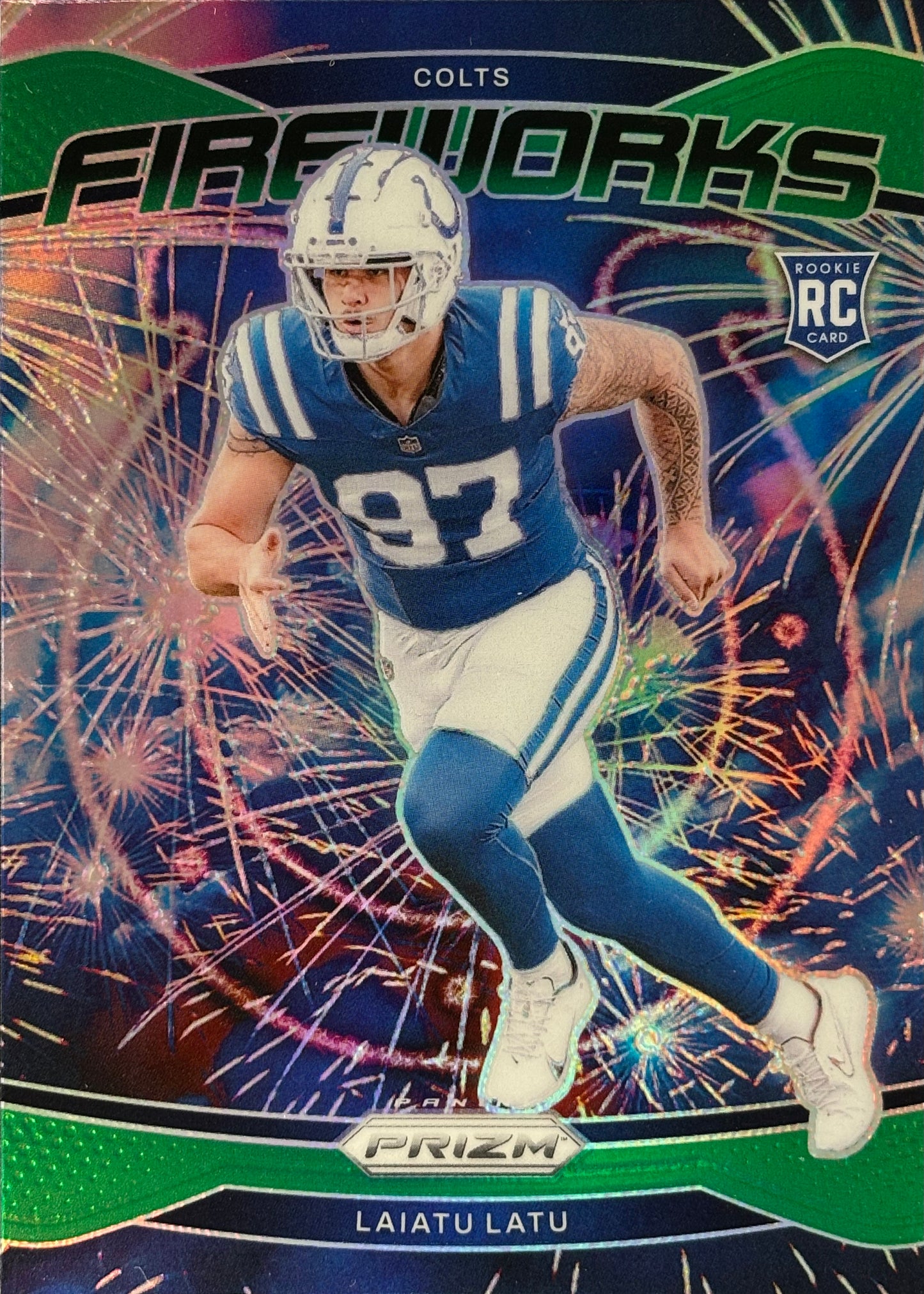 Laiatu Latu Fireworks Green Rookie Colts