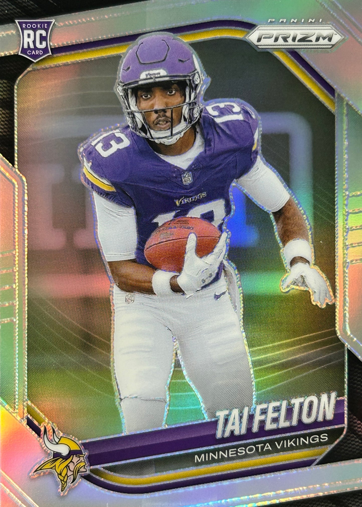 Tai Felton Prizm Silver Rookie Vikings