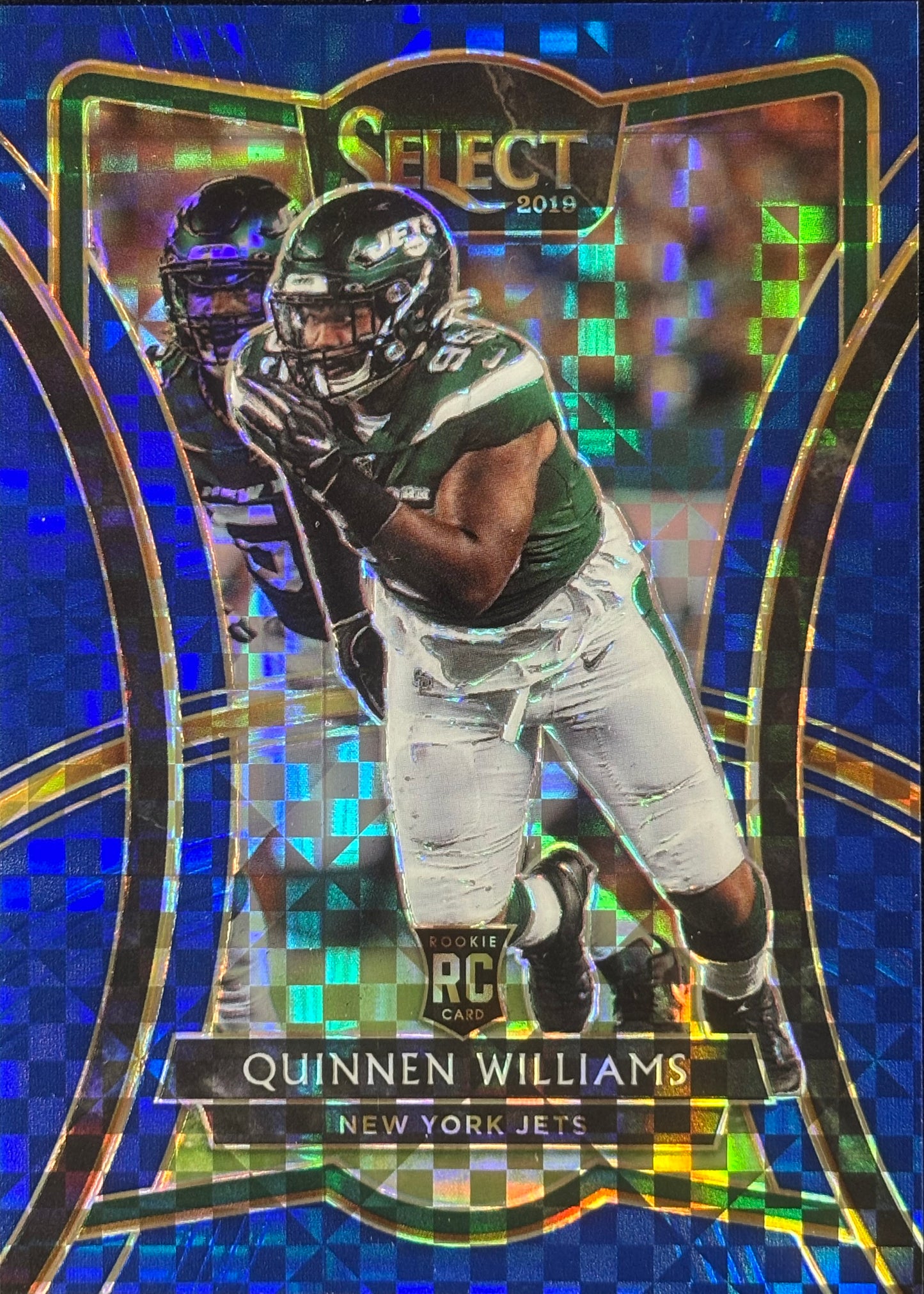 Quinnen Williams Select Blue Checker /149 Rookie Jets