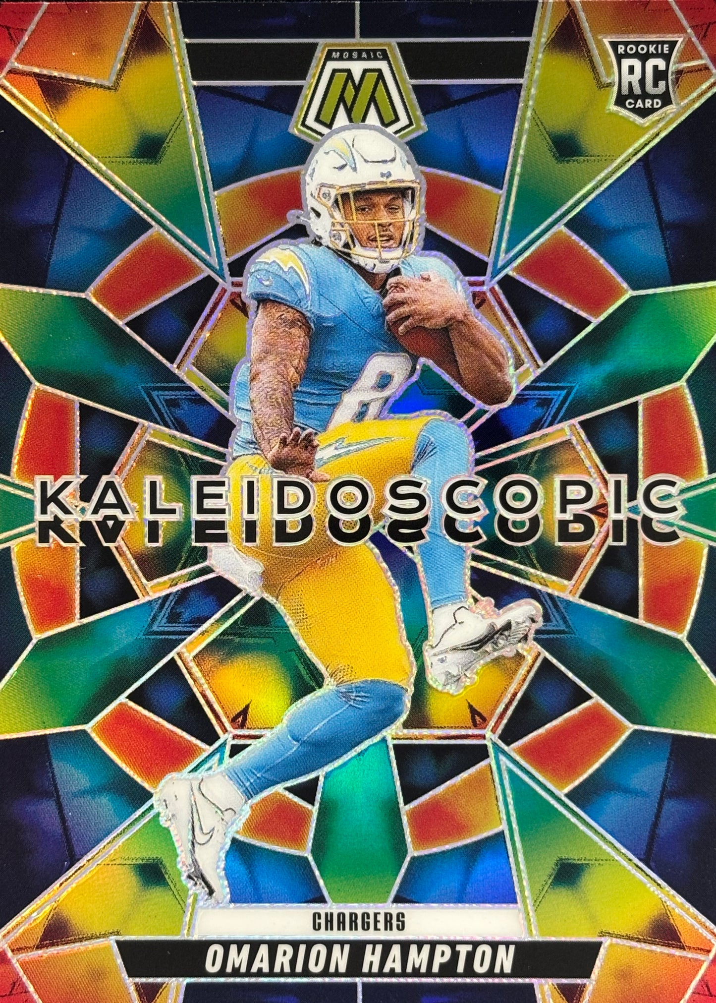 Omarion Hampton Mosaic Kaleidoscopic Rookie Chargers