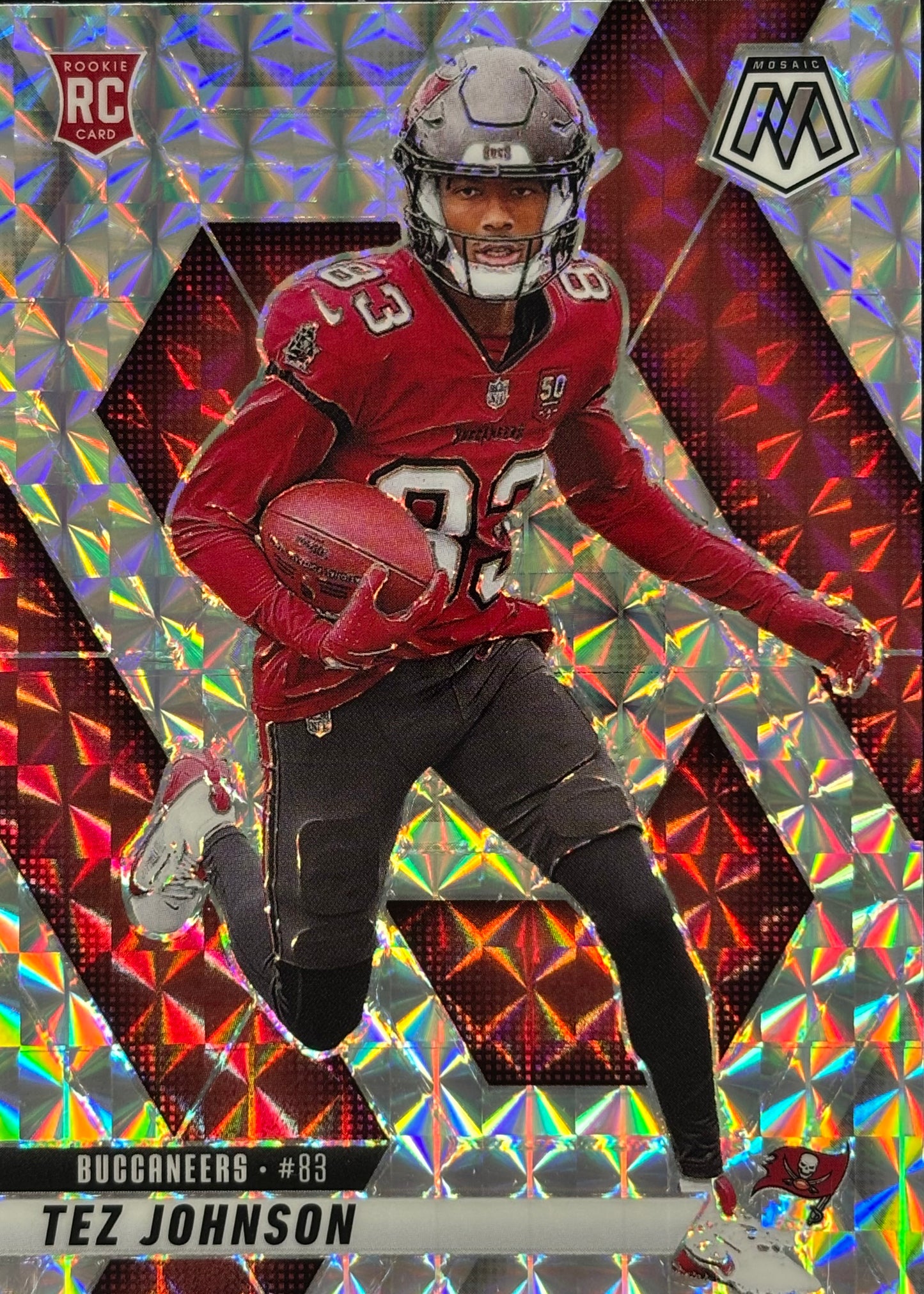 Tez Johnson Mosaic Prizm Rookie Buccaneers