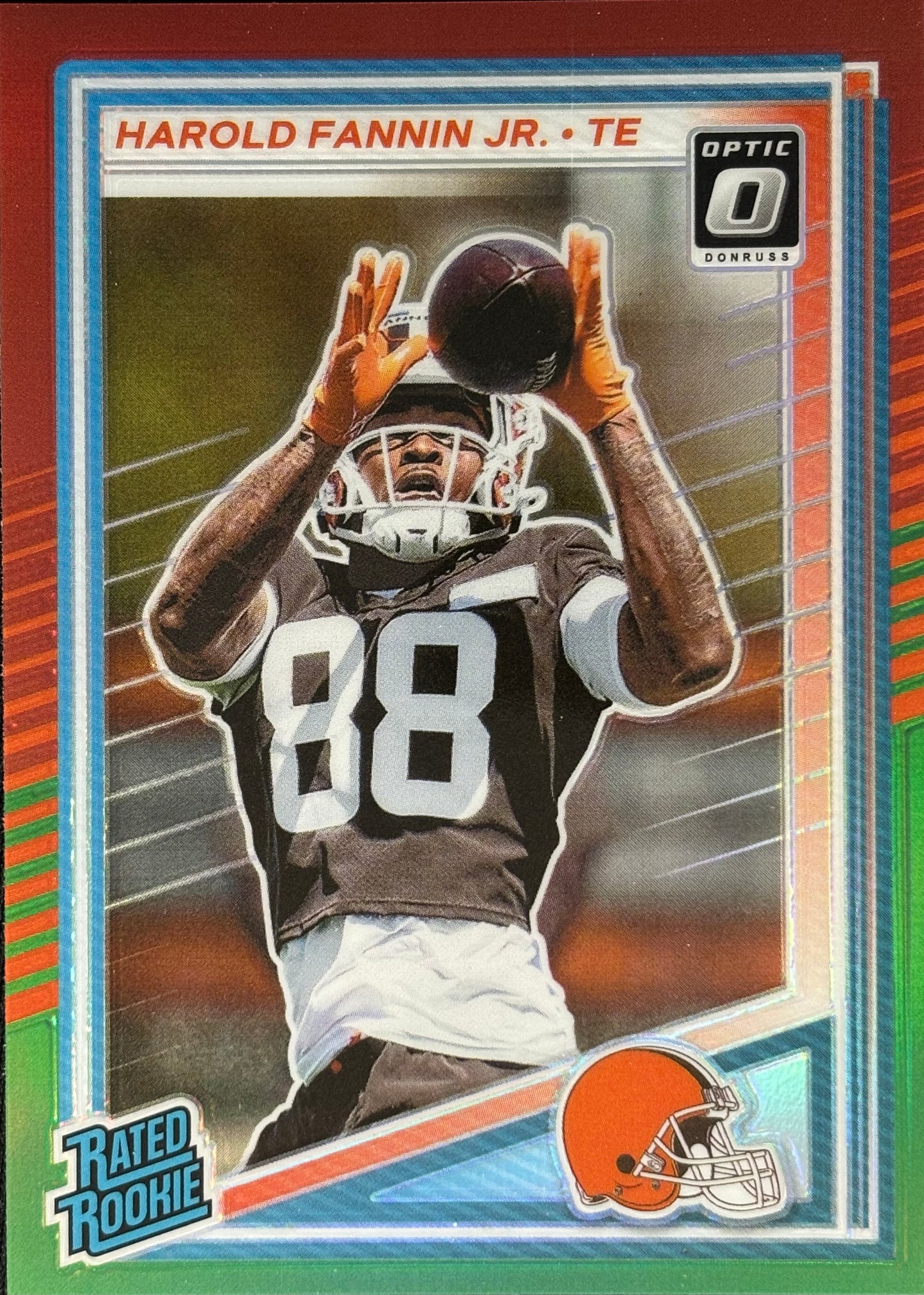 Harold Fannin Jr. Optic-Preview Red Green Rookie Browns