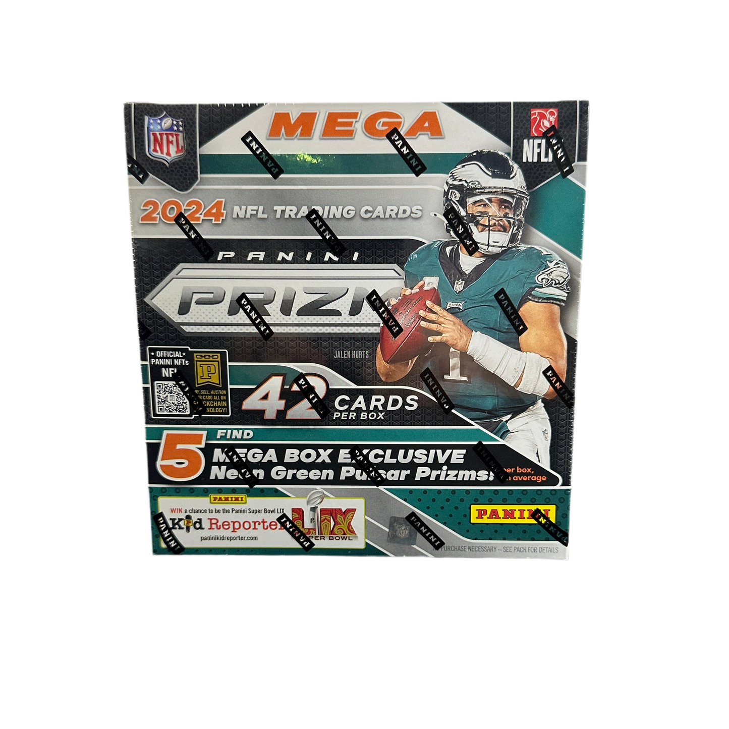 2024 Prizm Football Mega Box (Neon Green Pulsar)