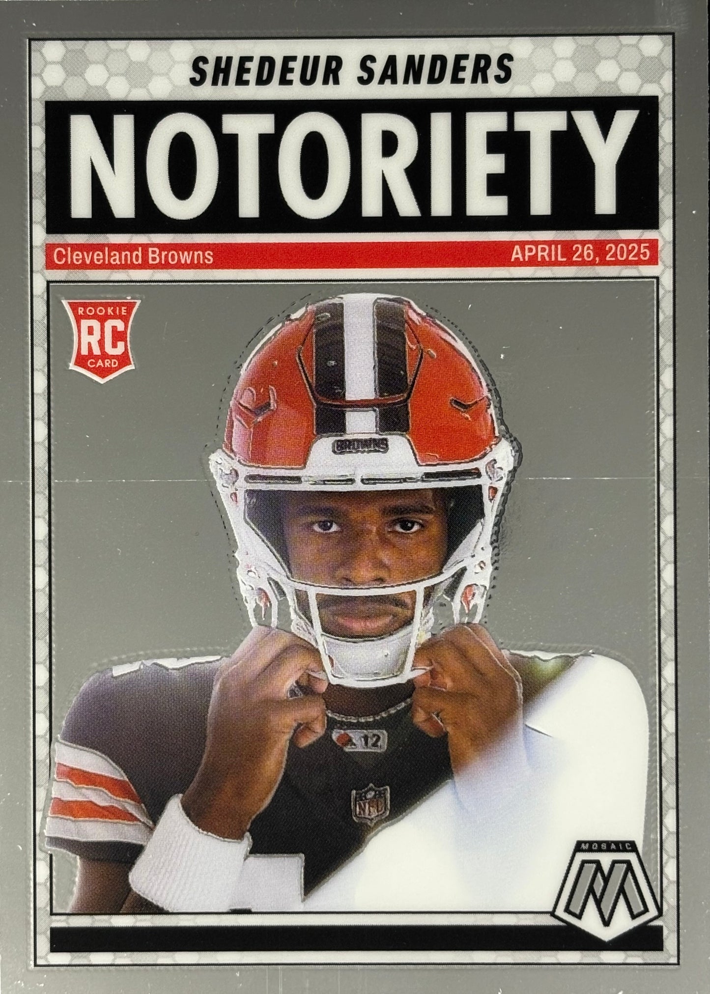Shedeur Sanders Mosaic Notoriety Rookie Browns