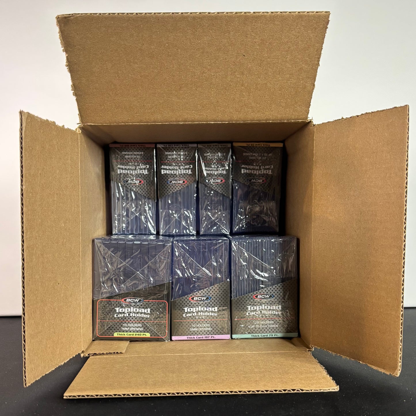 Ultimate BCW Toploader Card Holder Supplies Kit (Thick Toploaders & Sleeves)