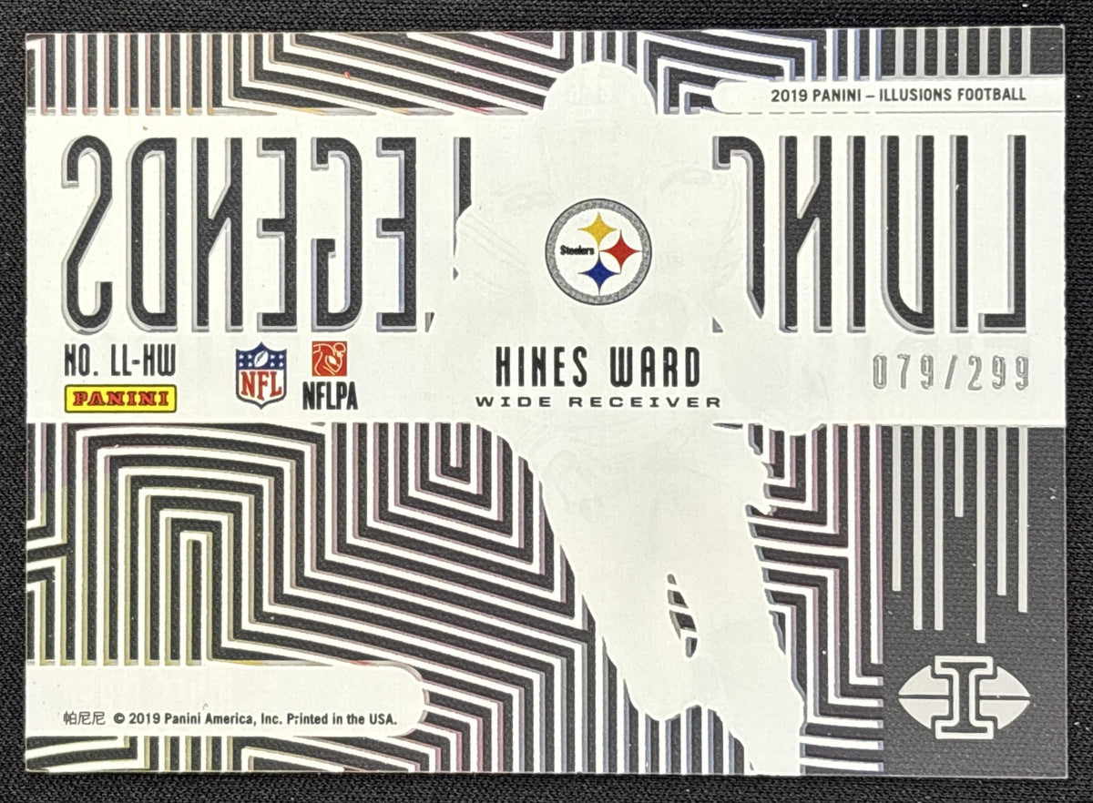Hines Ward 2019 Panini Illusions Living Legends Blue /299 Steelers