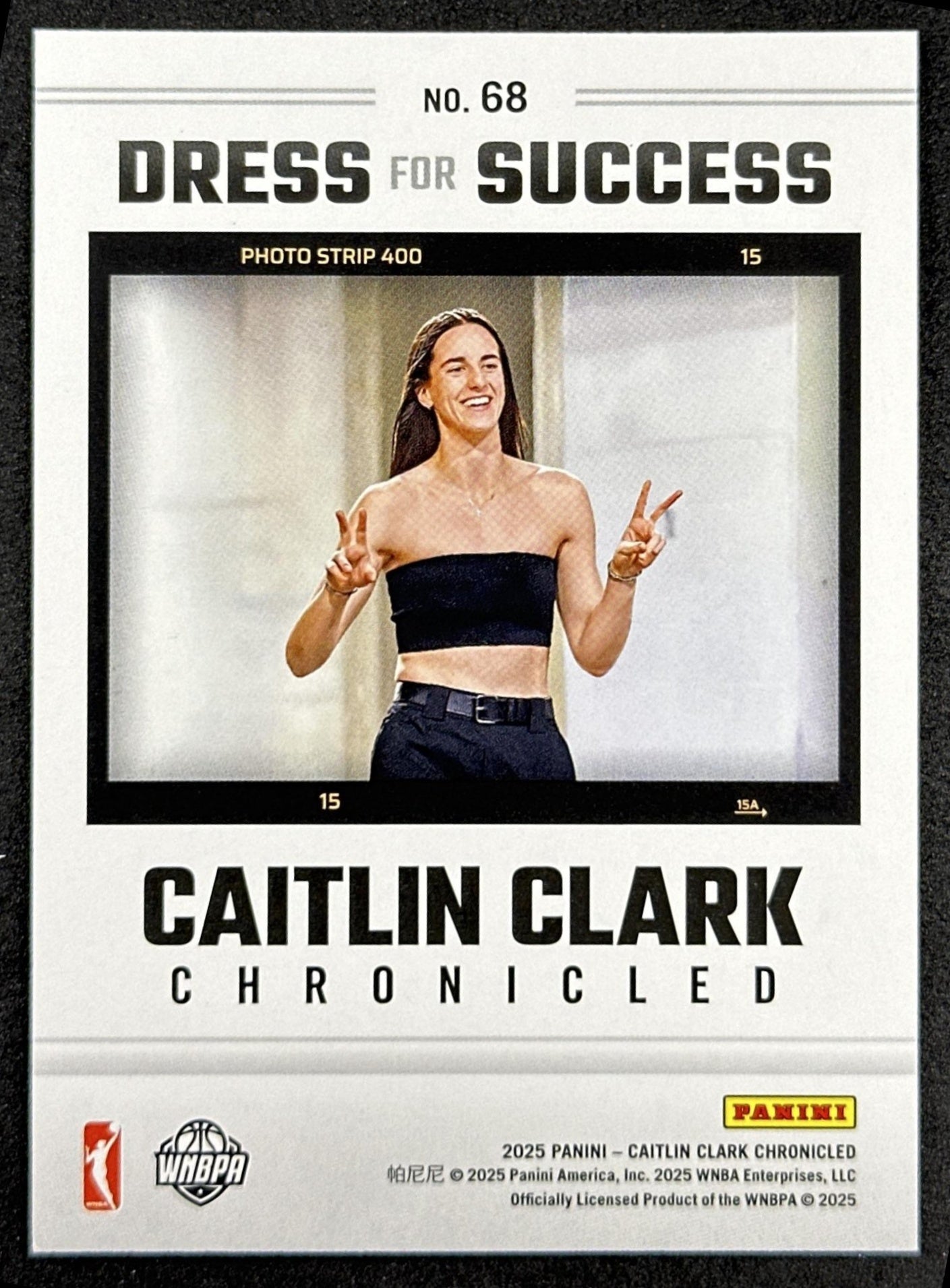 Caitlin Clark 2025 Panini Chronicled Dress For Success Red Holo Fever 68 Indiana Fever