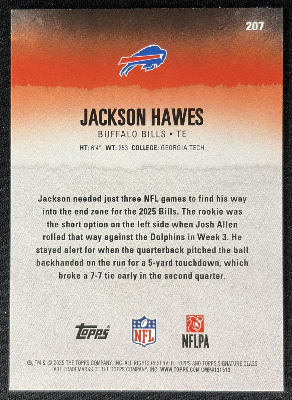 Josh Allen 2025 Topps Signature Class Veteran Red & Black Foil Bills Sports Trading Cards