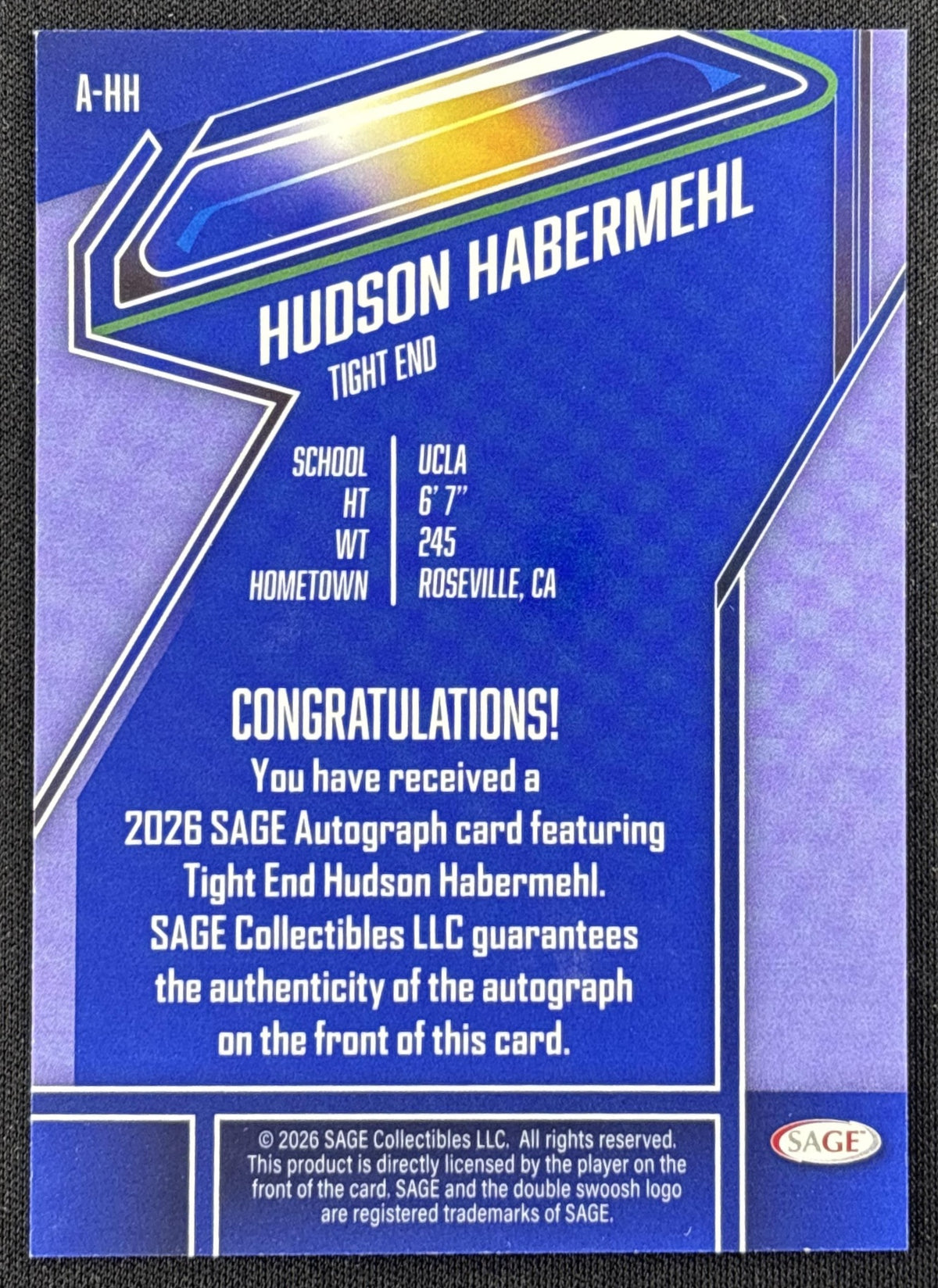 Hudson Habermehl 2026 SAGE Auto