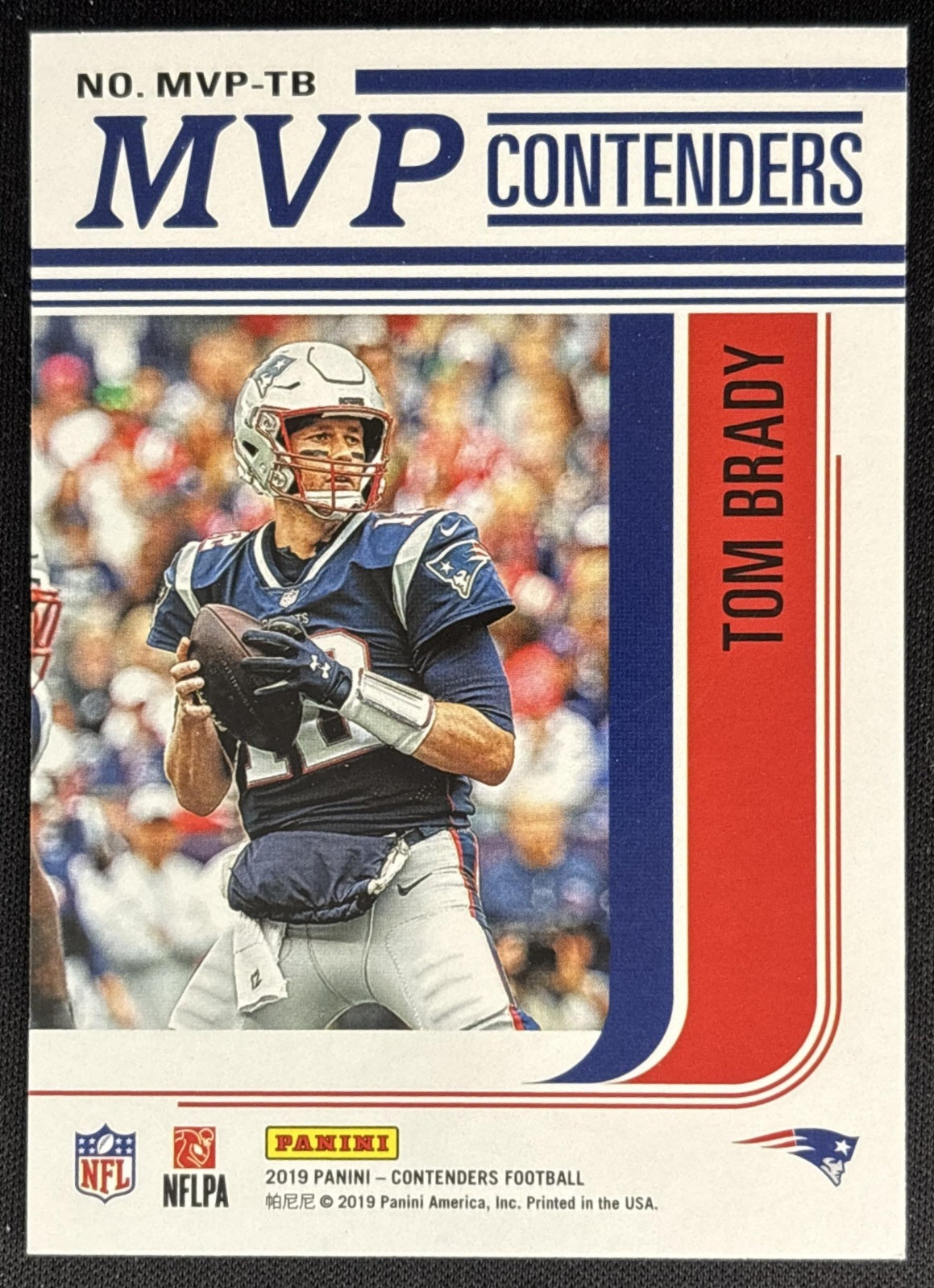 Tom Brady 2019 Panini Contenders MVP Patriots Sports Trading Cards