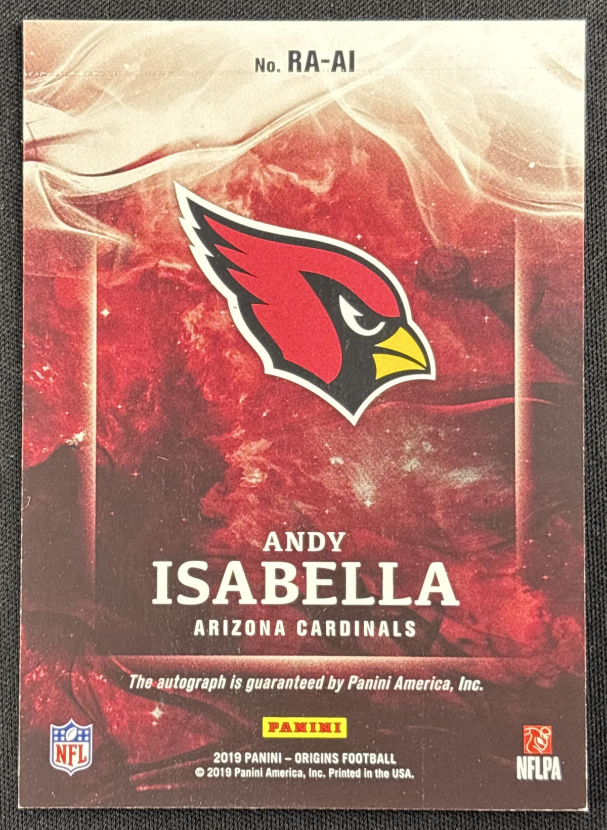 Andy Isabella 2019 Panini Origins Rookie Auto Arizona Cardinals