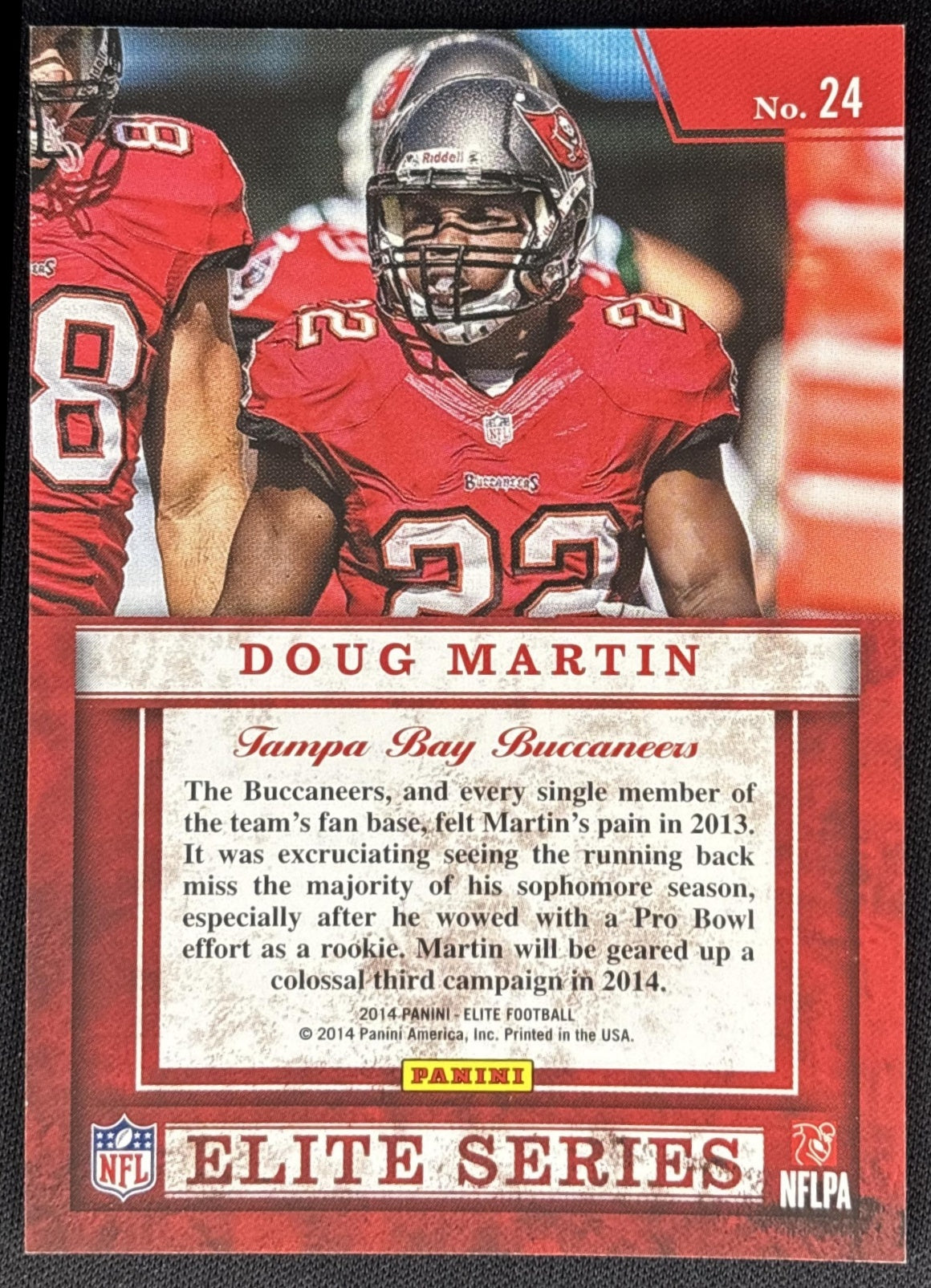 Doug Martin 2014 Panini Elite Series Silver Buccaneers Sports Trading Cards