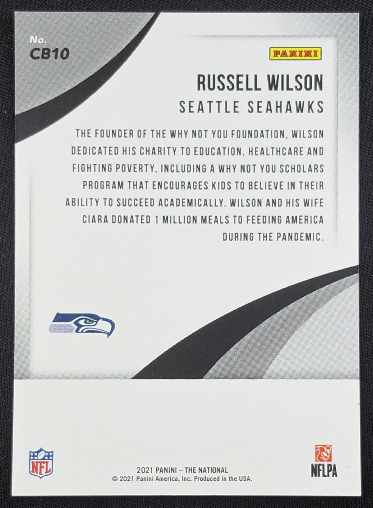 Russell Wilson 2021 Panini The National Convention Case Breaker /199 Seahawks