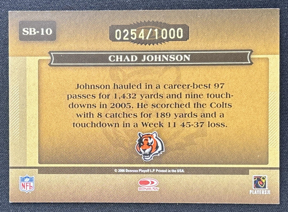 Chad Johnson 2006 Donruss Classics Sunday's Best Bronze /1000 Bengals