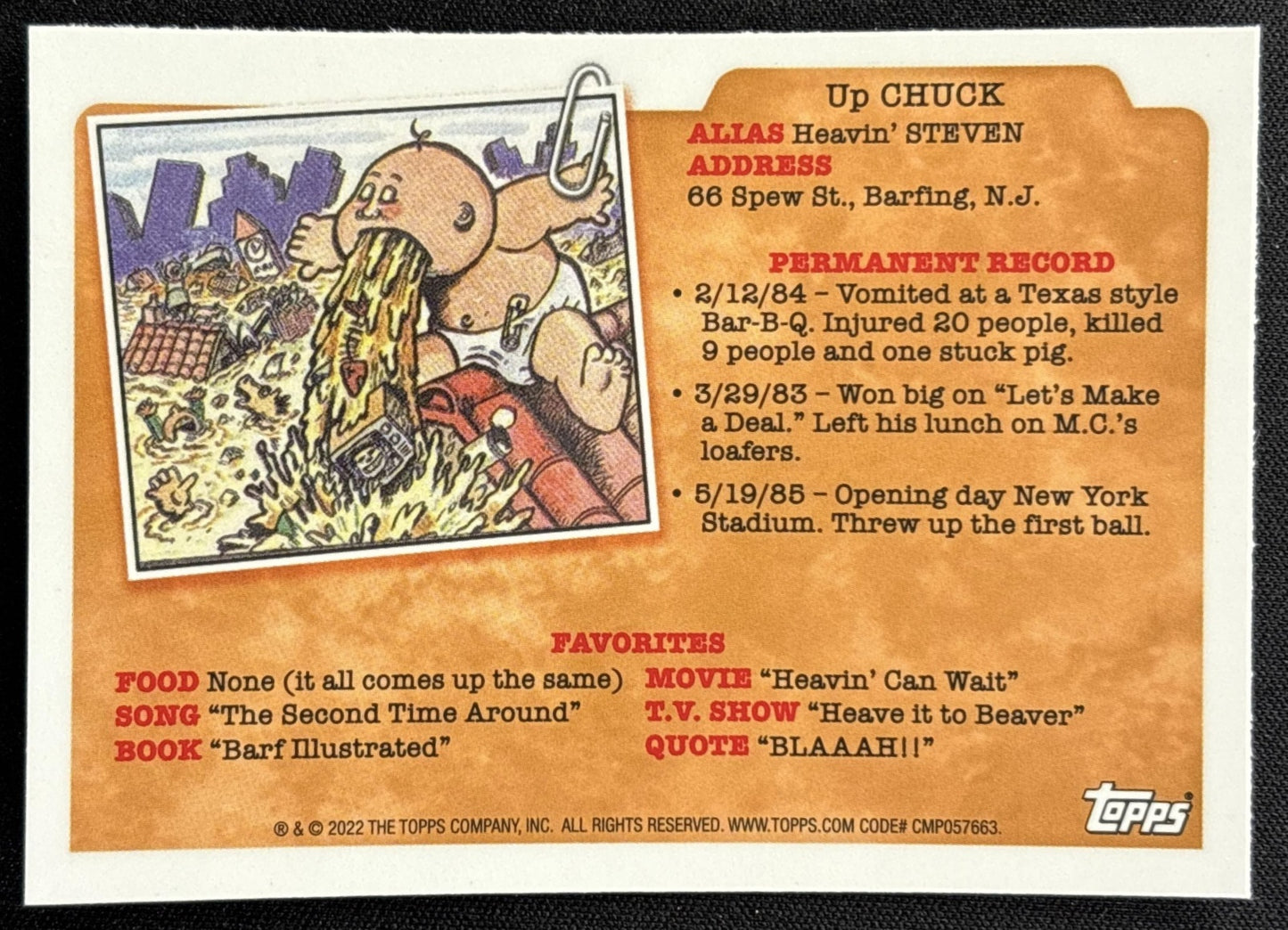 Brenda Blender 2022 Topps Garbage Pail Kids Sapphire