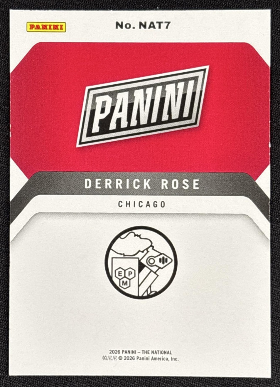 Derrick Rose 2026 Panini NSCC National Promo Set Sports Trading Cards