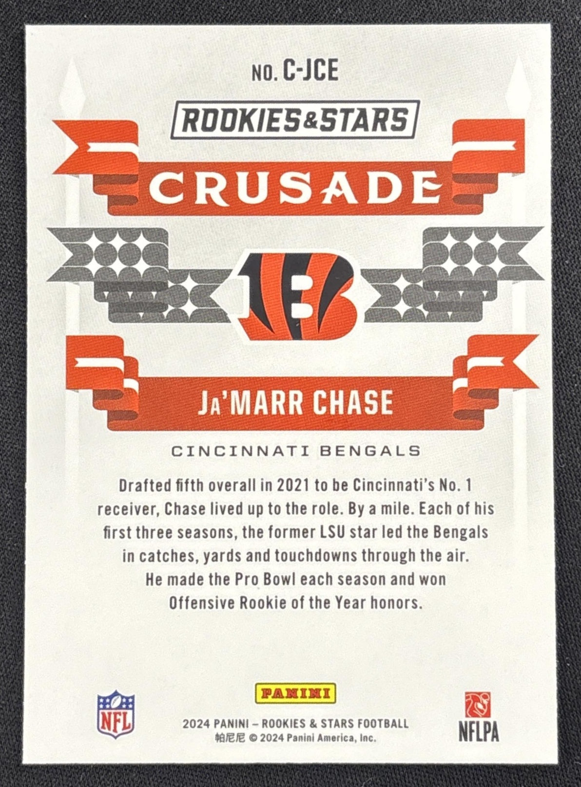 Ja'Marr Chase 2021 Panini Rookies & Stars Crusade Red Plaid Bengals