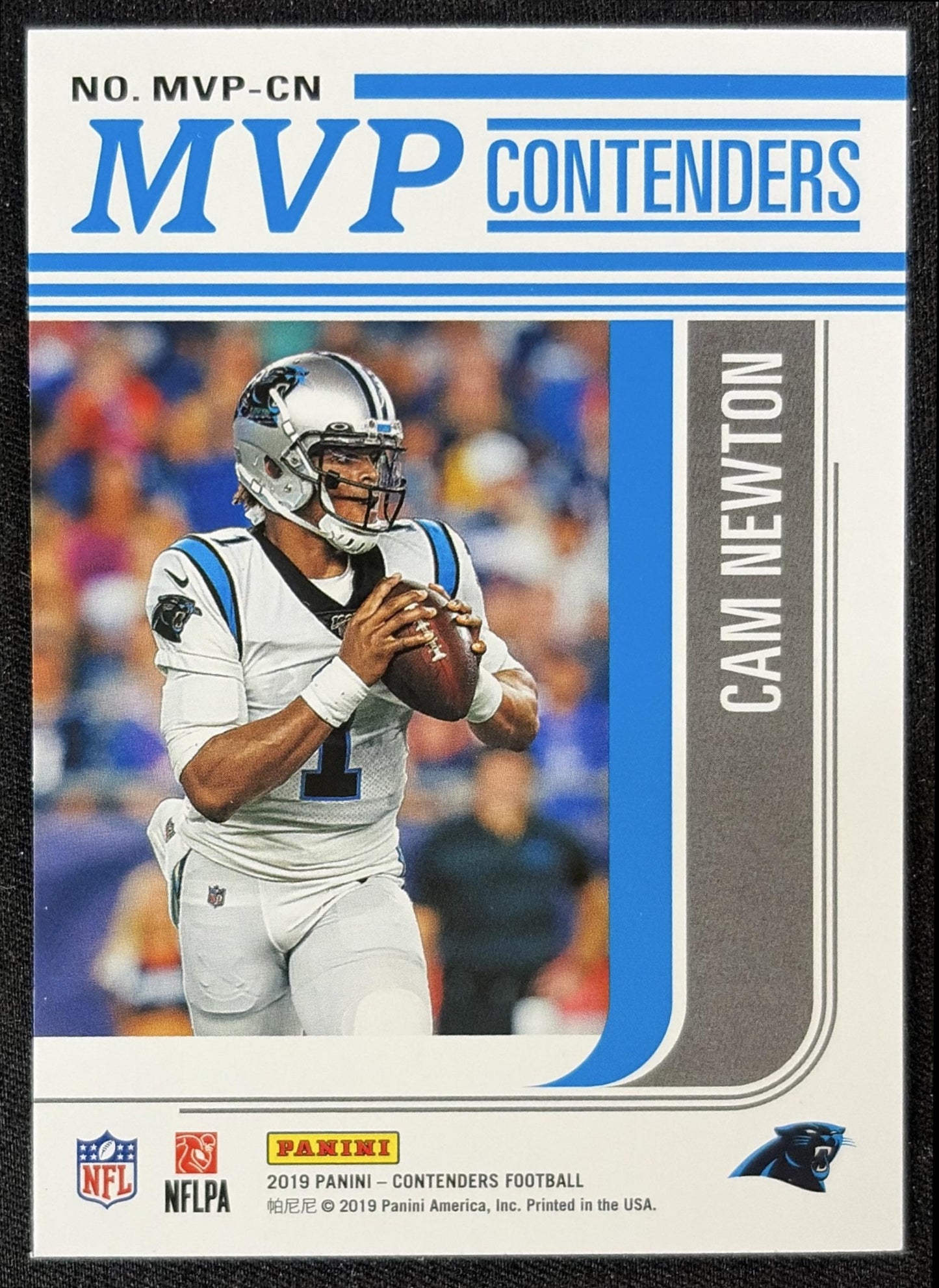 Cam Newton 2019 Panini Contenders MVP Panthers