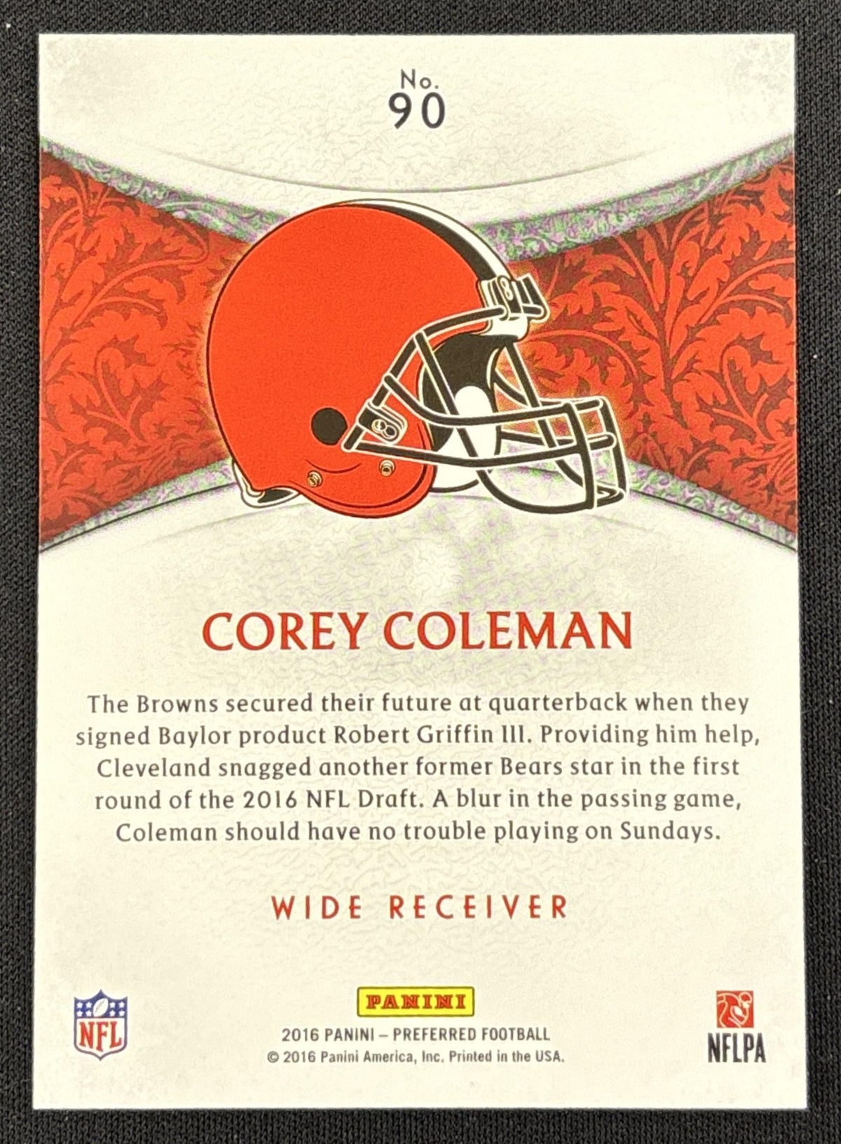 Corey Coleman 2016 Panini Crown Royale Pink /199 Browns