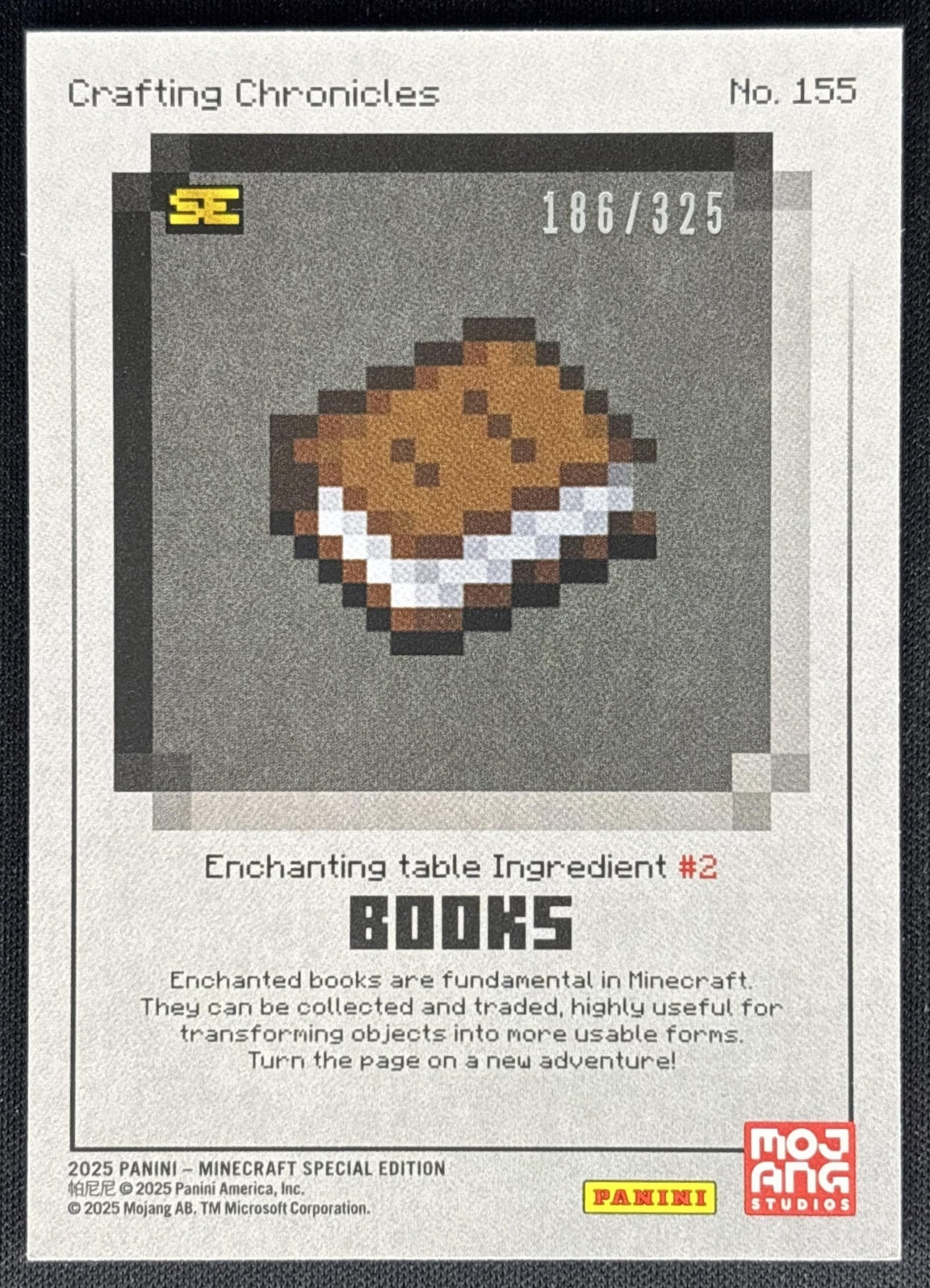 Books 2025 Panini Minecraft Special Edition /325 back