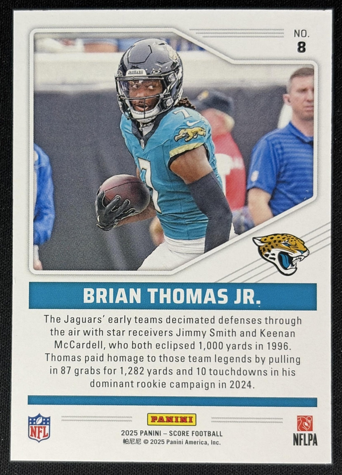 Brian Thomas Jr. 2025 Panini Score Throwbacks Jaguars Sports Trading Cards